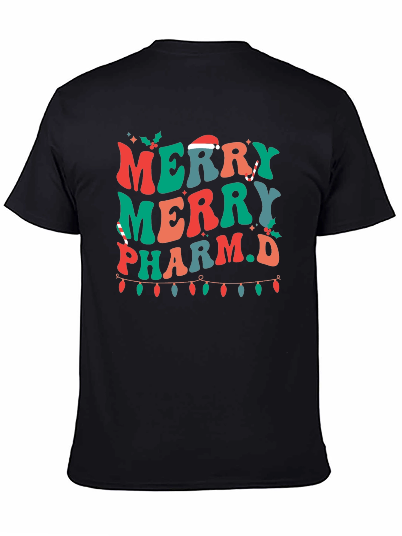 Merry Pharm.D Christmas Holiday Graphic Tee