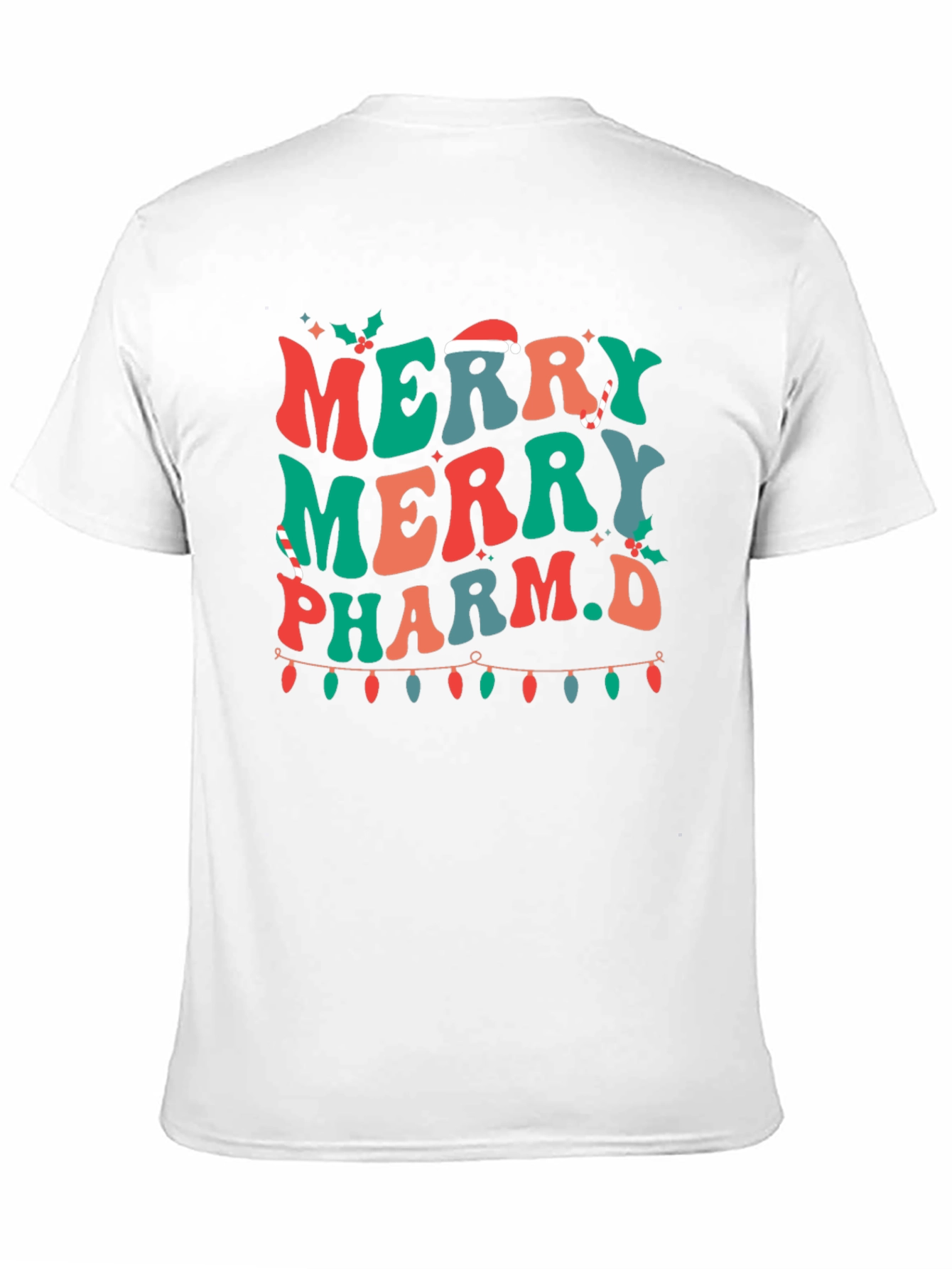 Merry Pharm.D Christmas Holiday Graphic Tee