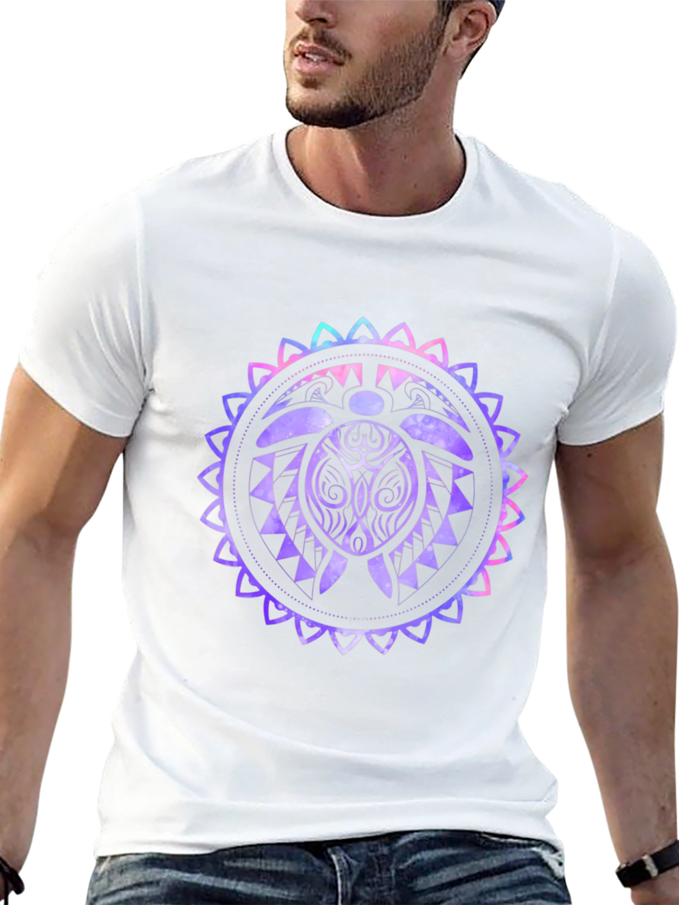 Sea Turtle Mandala Graphic T-Shirt