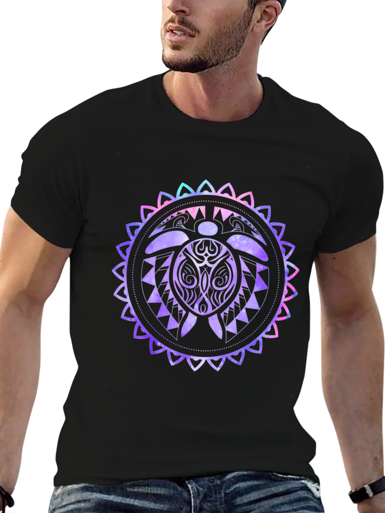 Sea Turtle Mandala Graphic T-Shirt