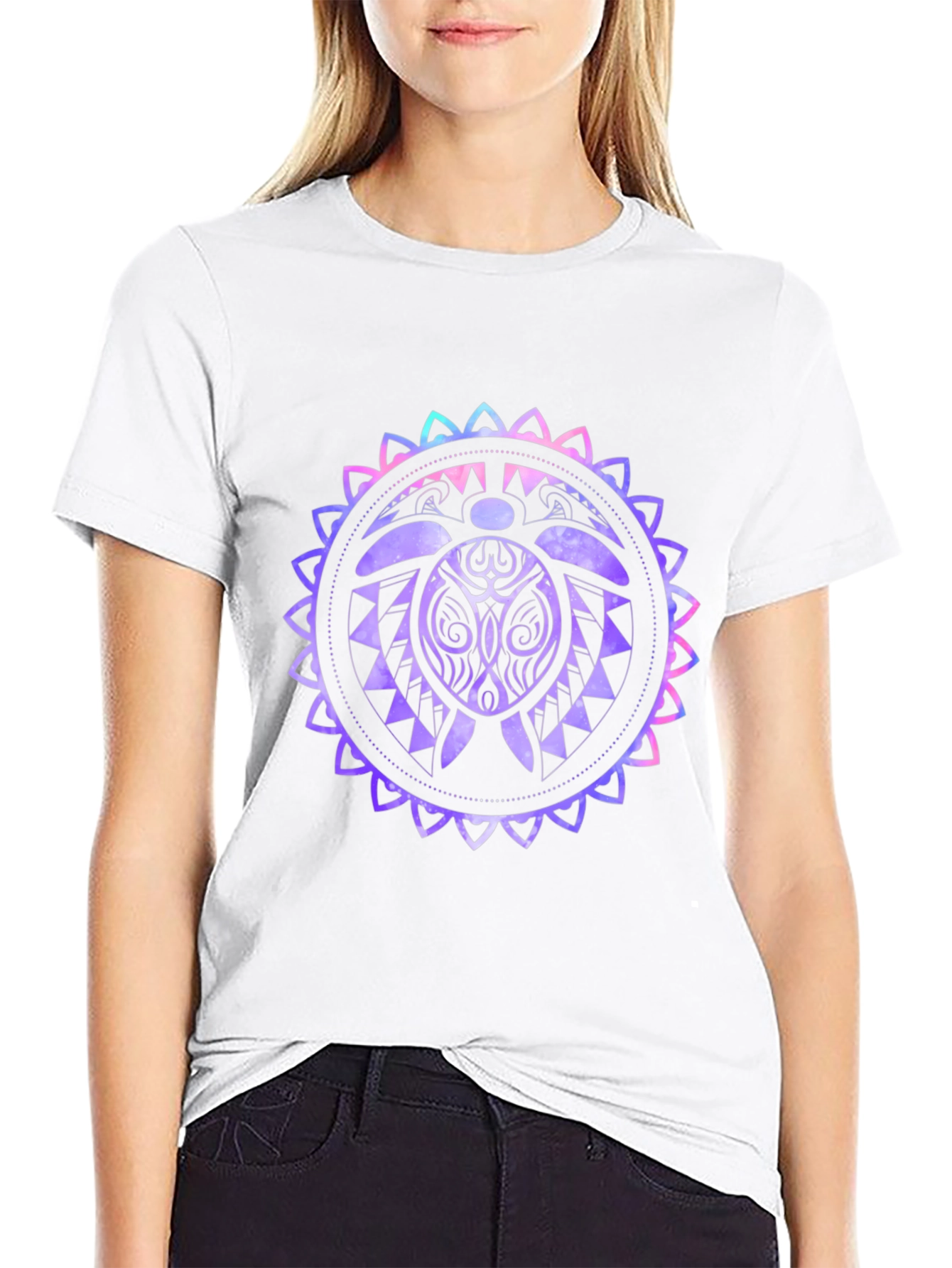 Sea Turtle Mandala Graphic T-Shirt