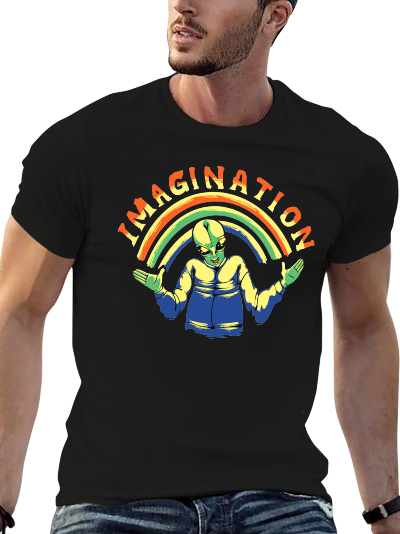 Imagination Alien Graphic T-Shirt - Premium Cotton Tee