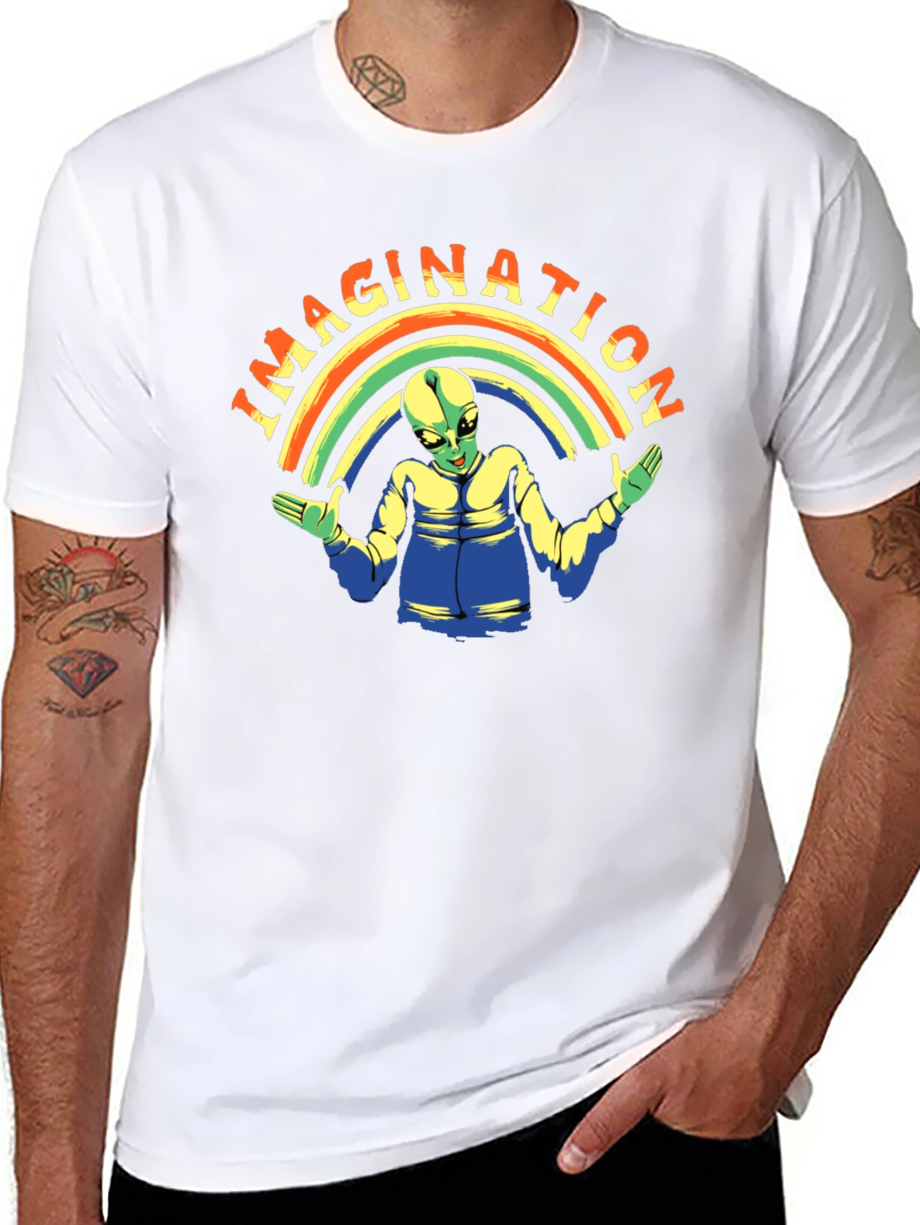 Imagination Alien Graphic T-Shirt - Premium Cotton Tee