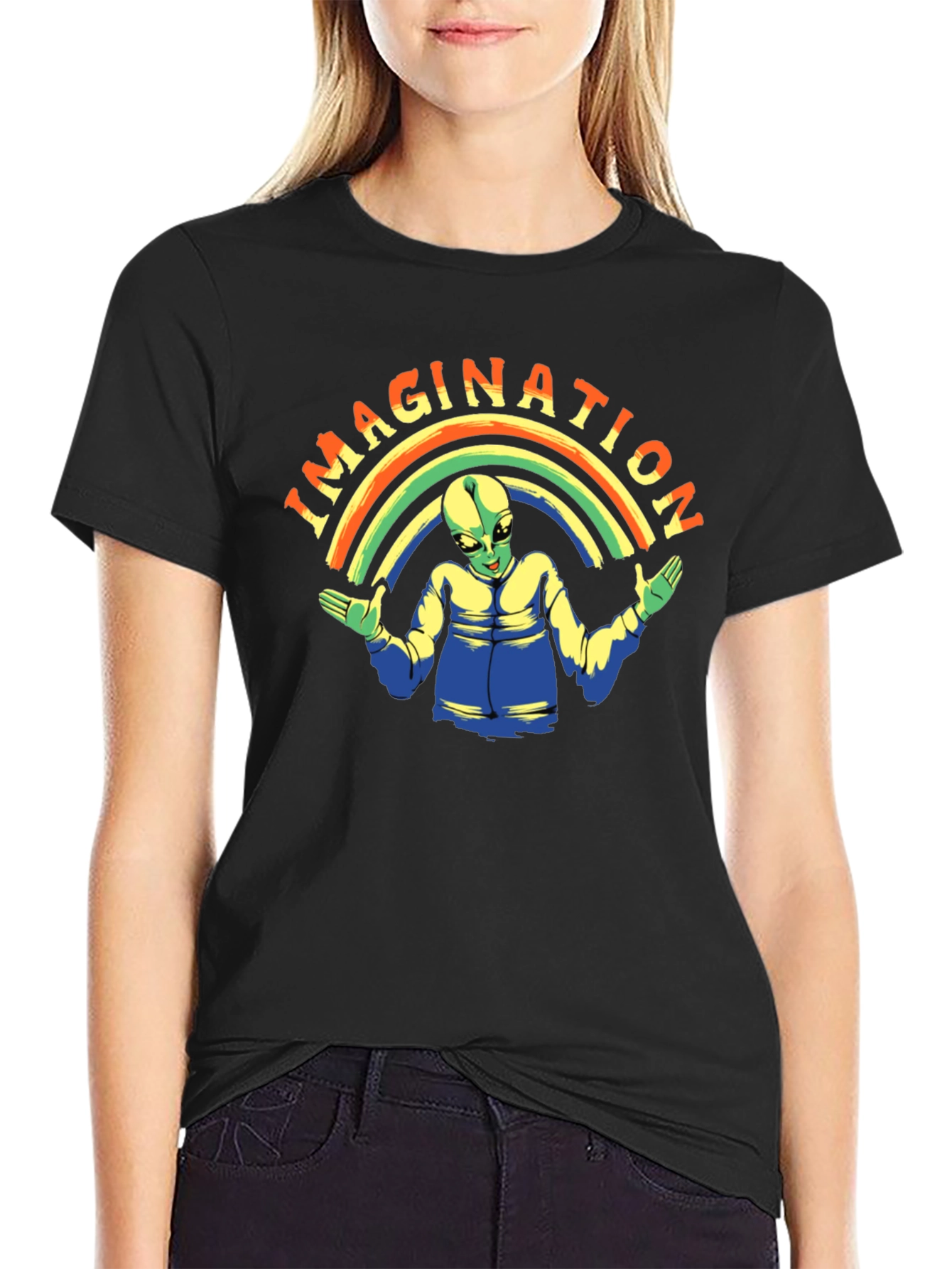 Imagination Alien Graphic T-Shirt - Premium Cotton Tee