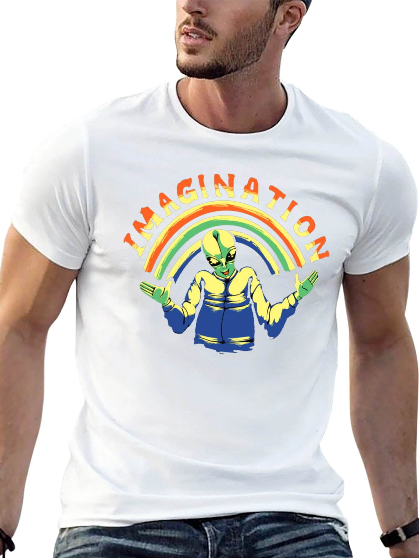 Imagination Alien Graphic T-Shirt - Premium Cotton Tee