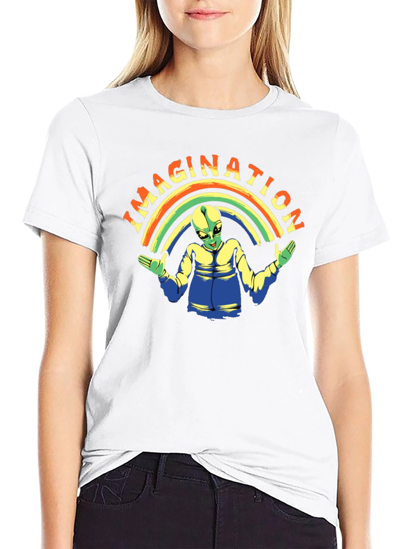 Imagination Alien Graphic T-Shirt - Premium Cotton Tee