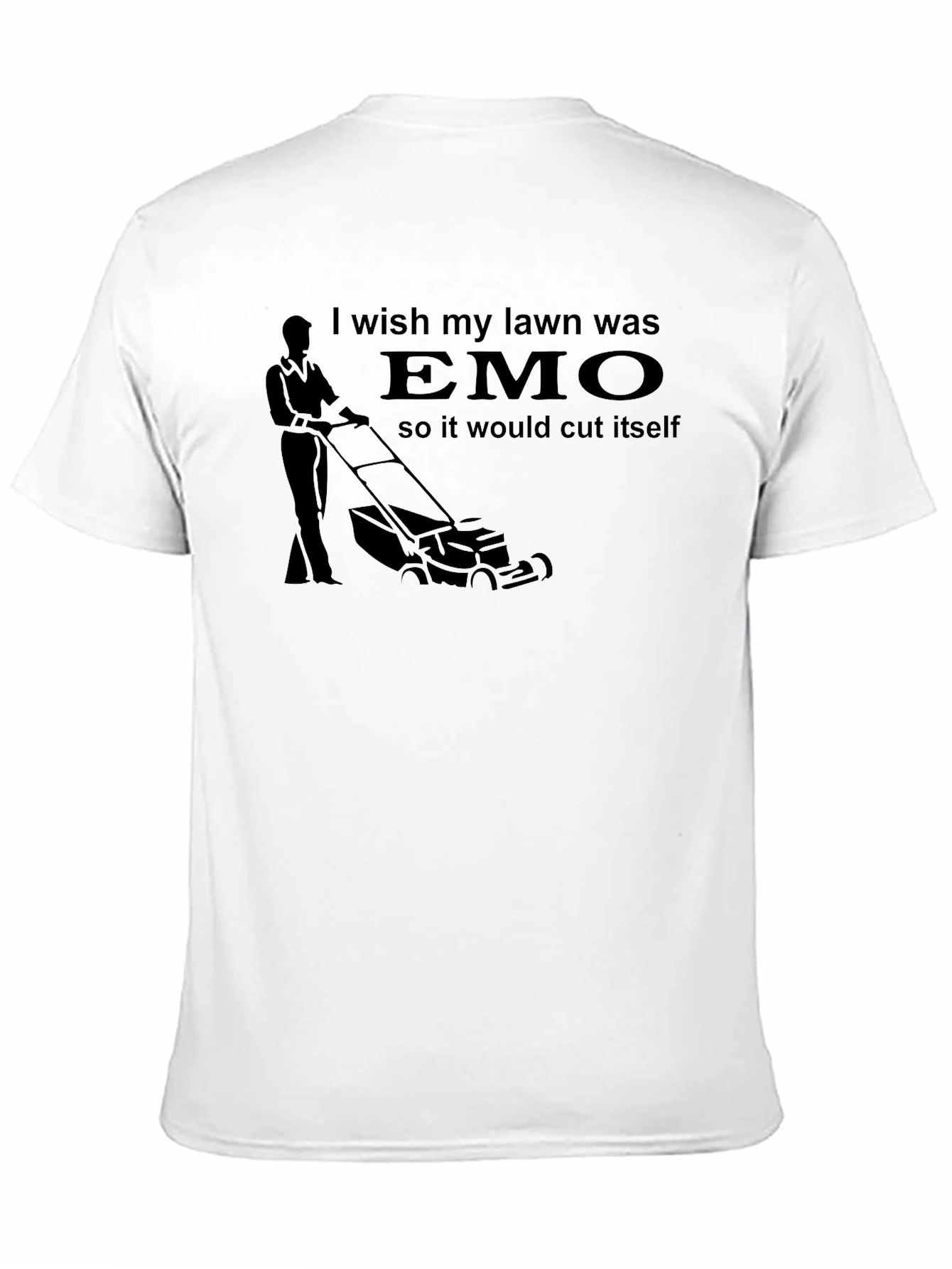 Emo Lawn T-Shirt - Funny Graphic Tee