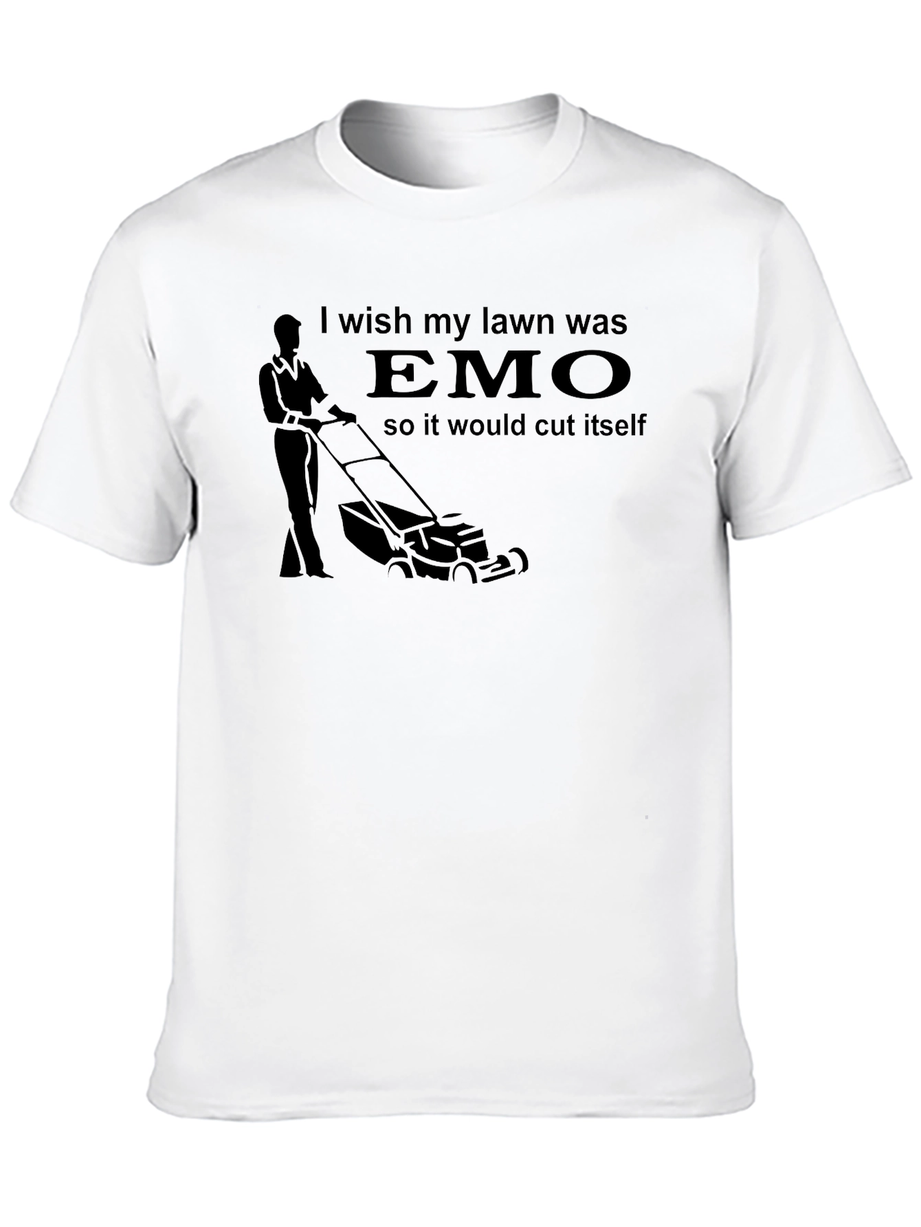 Emo Lawn T-Shirt - Funny Graphic Tee