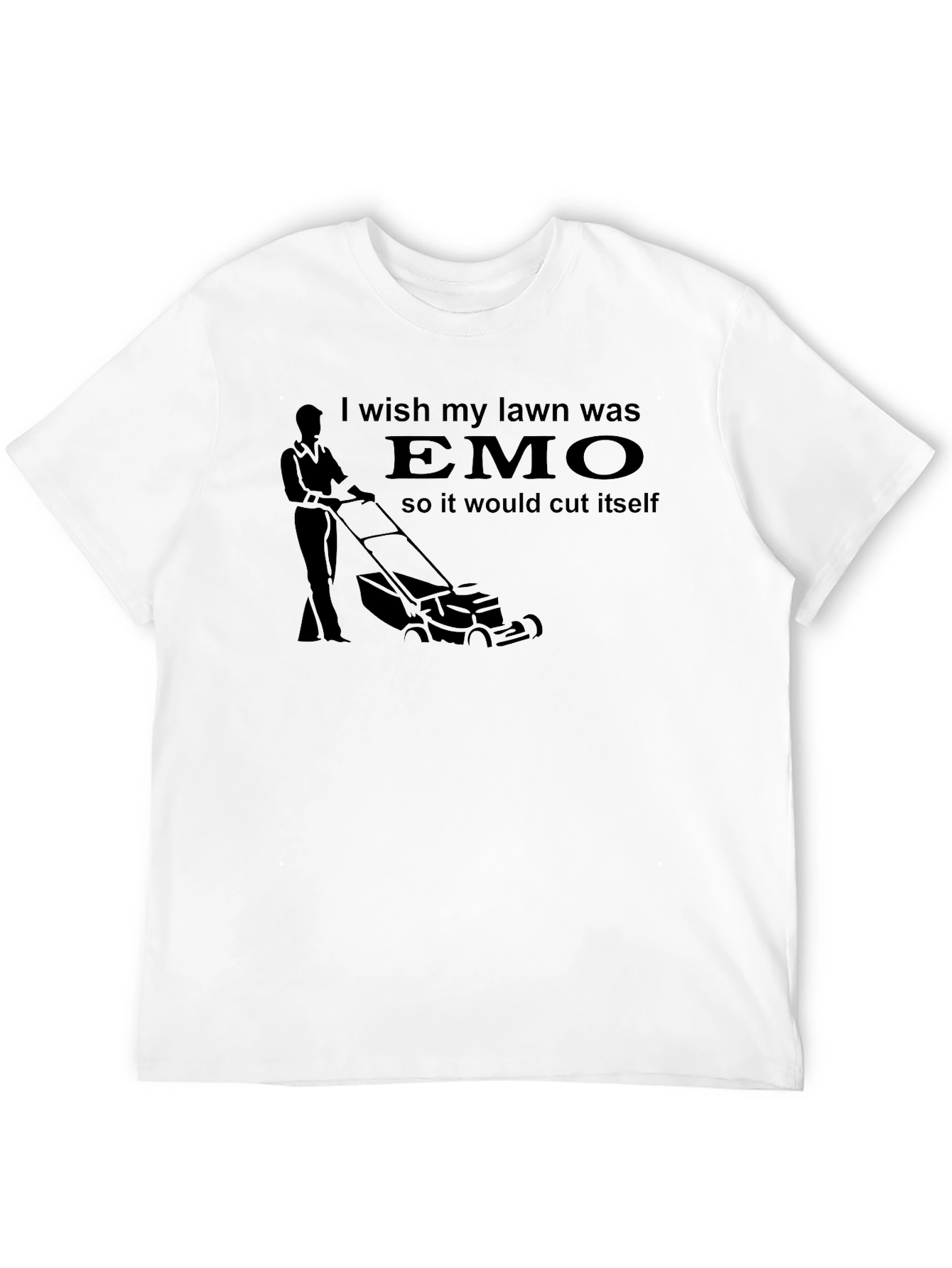 Emo Lawn T-Shirt - Funny Graphic Tee