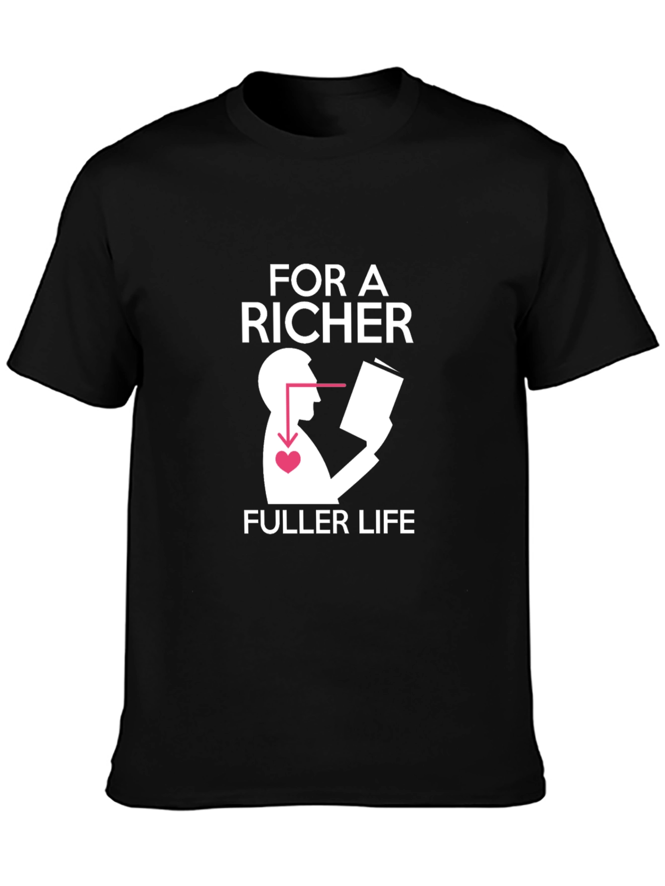 Richer Fuller Life Graphic Tee - Unisex Black T-Shirt