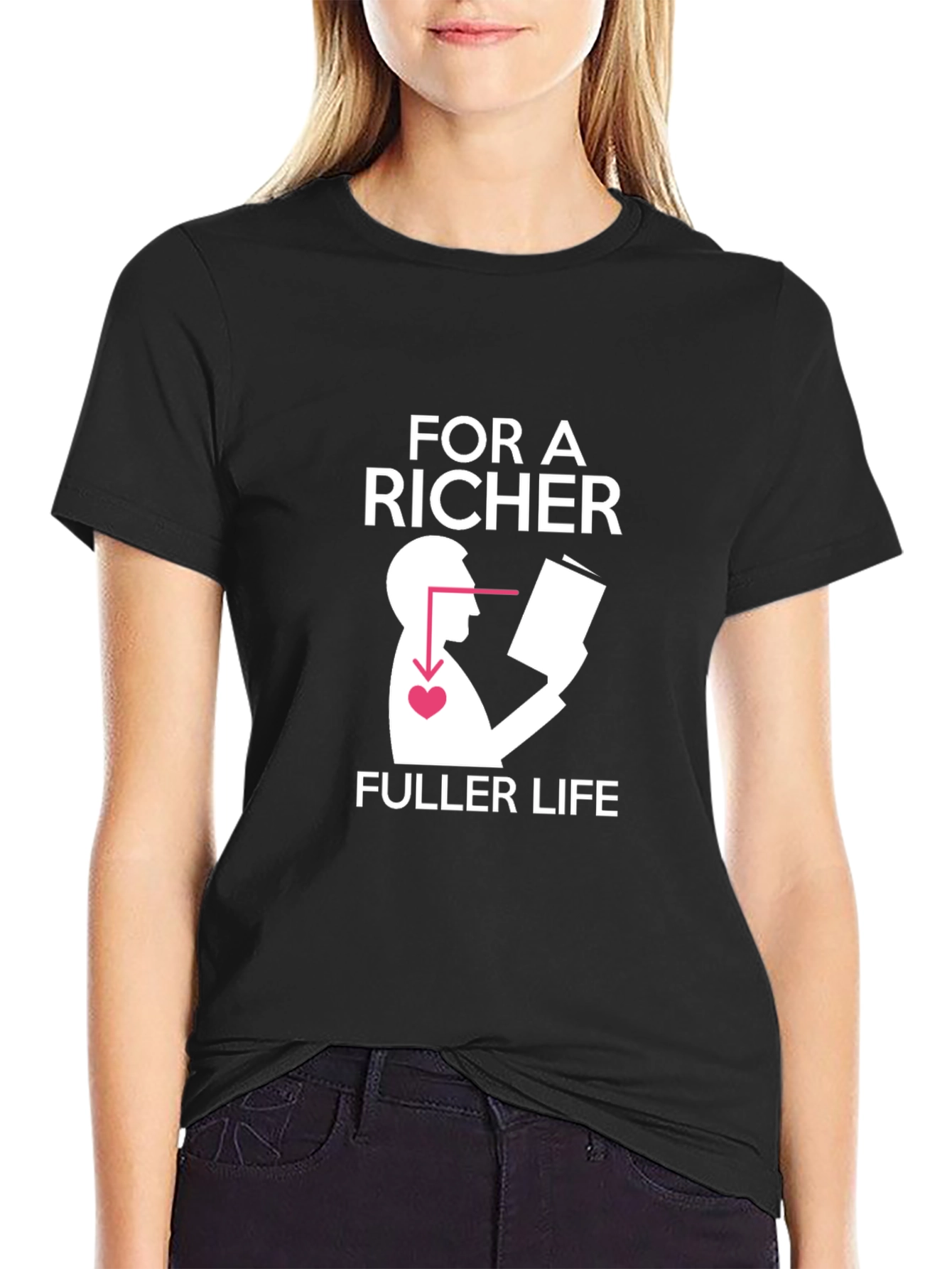 Richer Fuller Life Graphic Tee - Unisex Black T-Shirt
