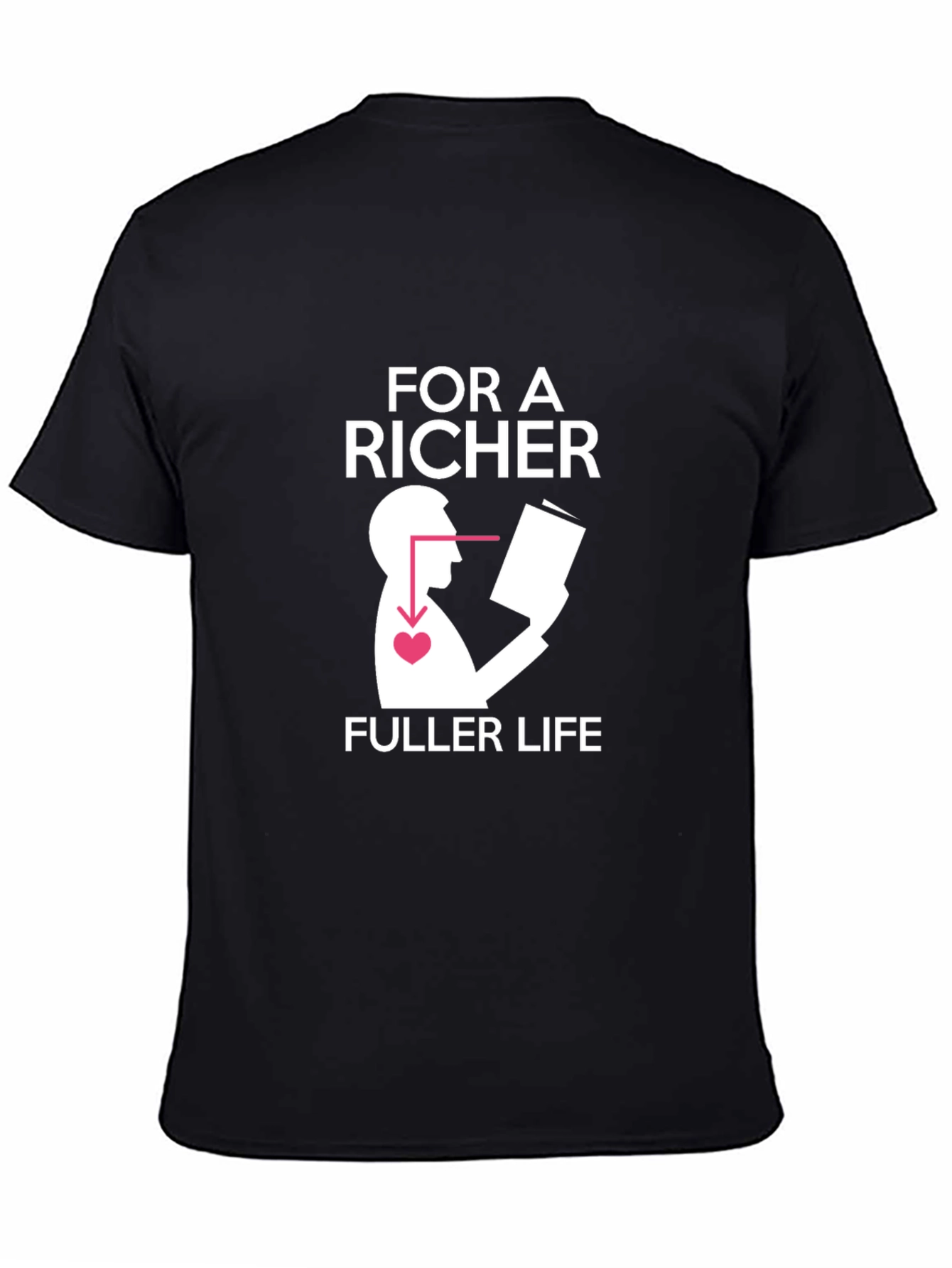 Richer Fuller Life Graphic Tee - Unisex Black T-Shirt