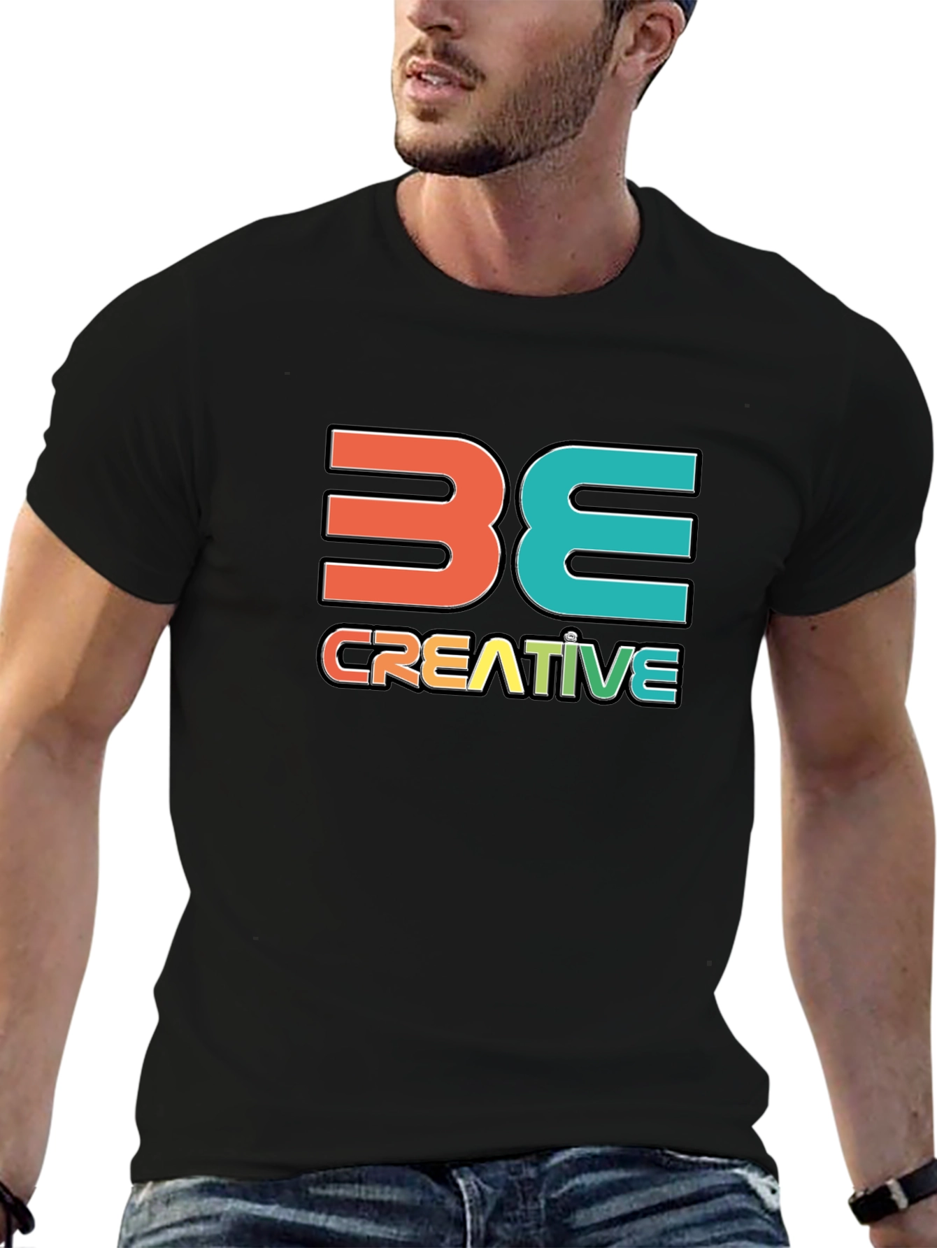 Be Creative Graphic T-Shirt - Stylish Cotton Tee
