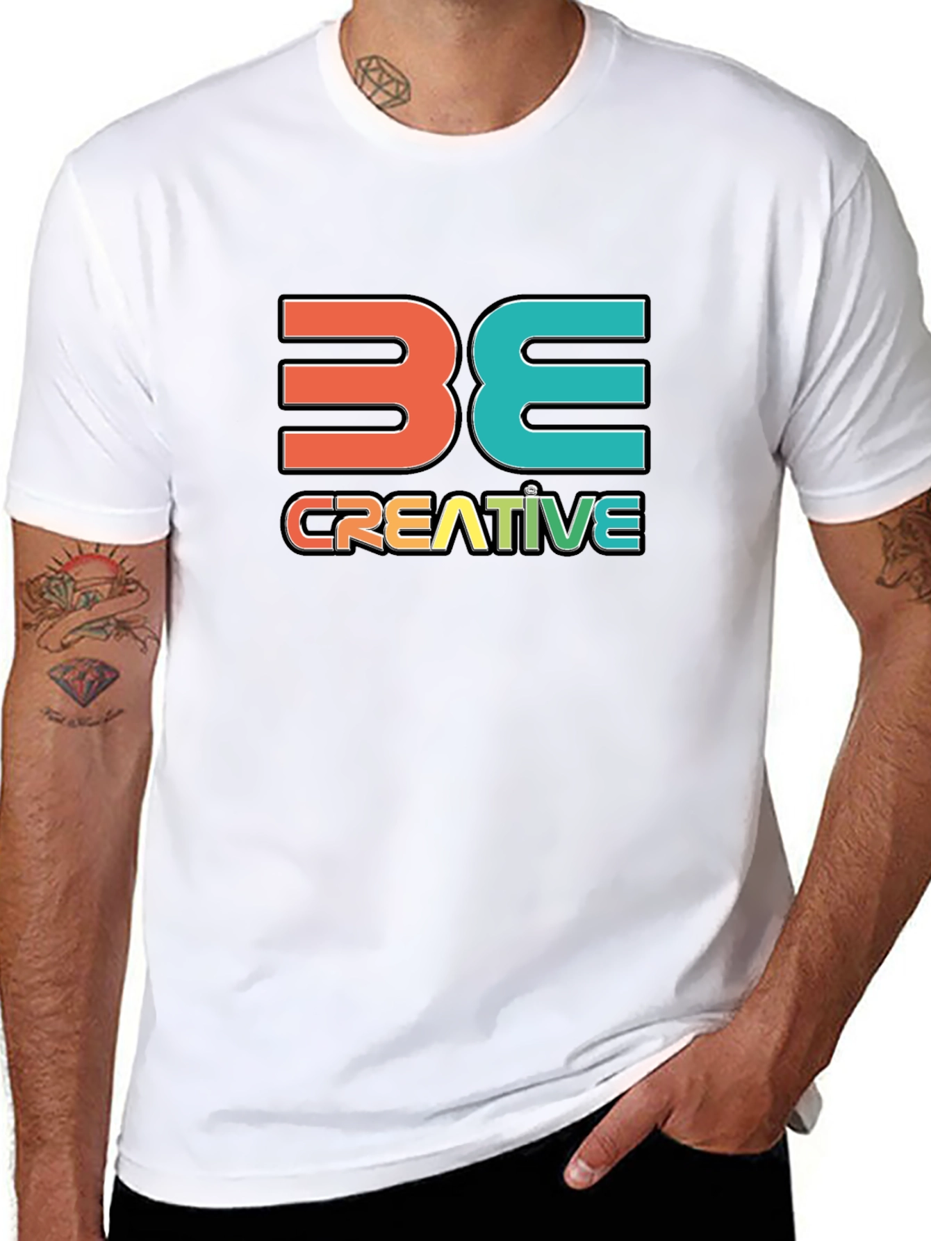 Be Creative Graphic T-Shirt - Stylish Cotton Tee