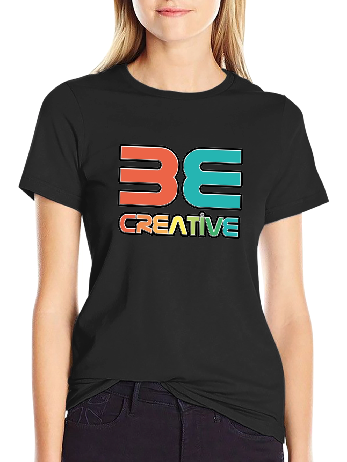 Be Creative Graphic T-Shirt - Stylish Cotton Tee