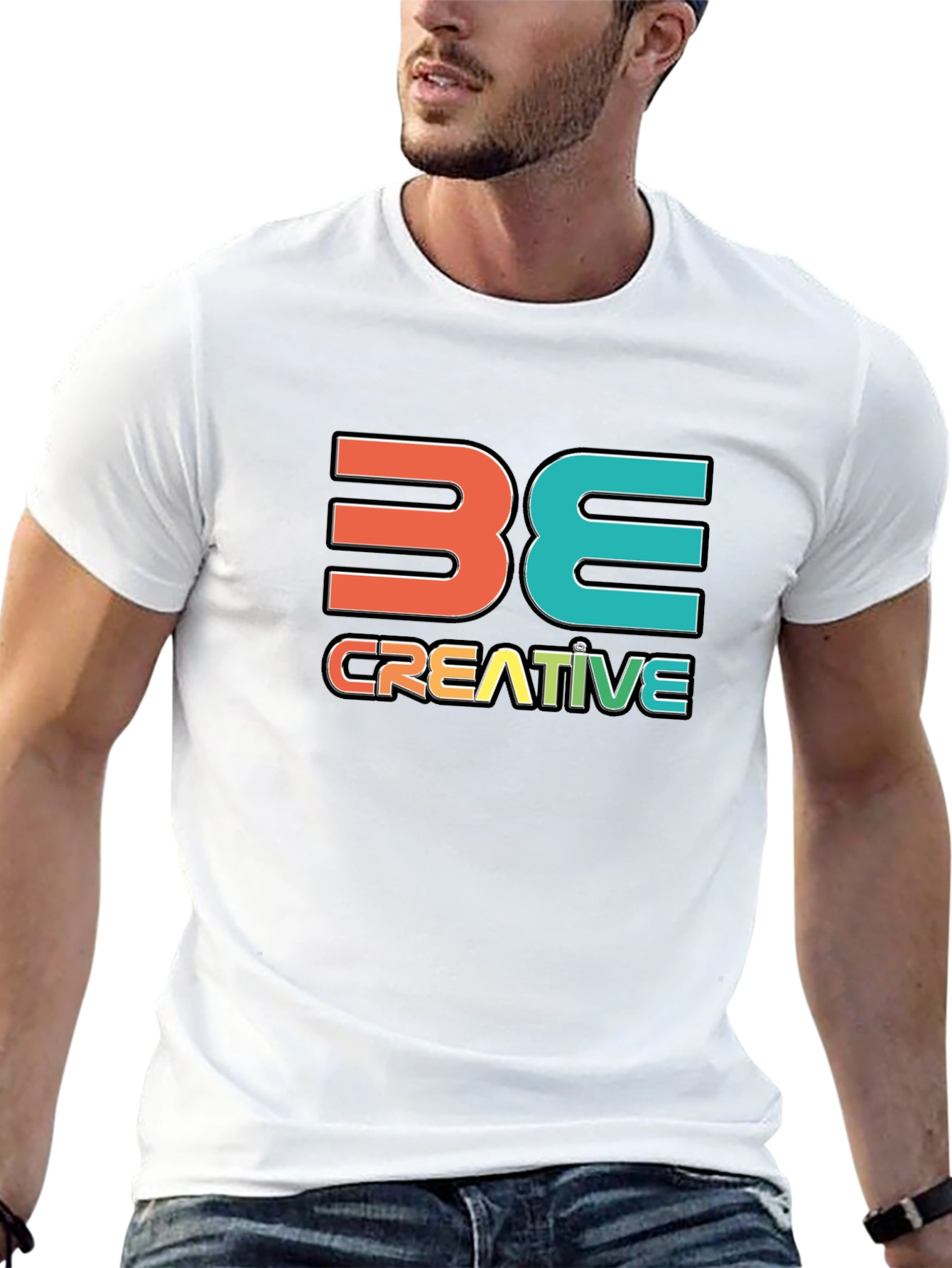 Be Creative Graphic T-Shirt - Stylish Cotton Tee
