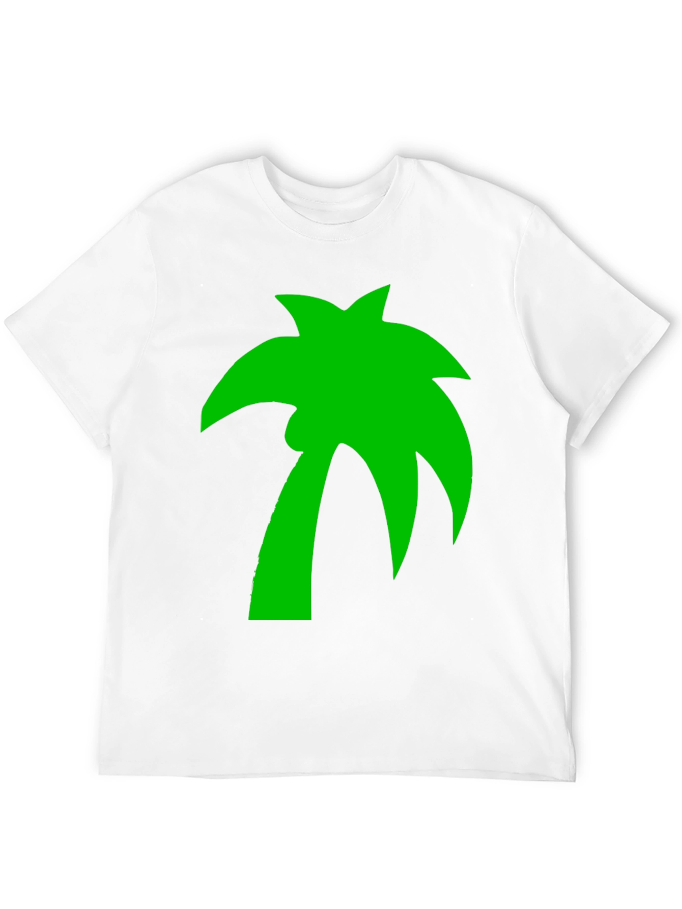 Tropical Palm Tree Graphic Tee - Black