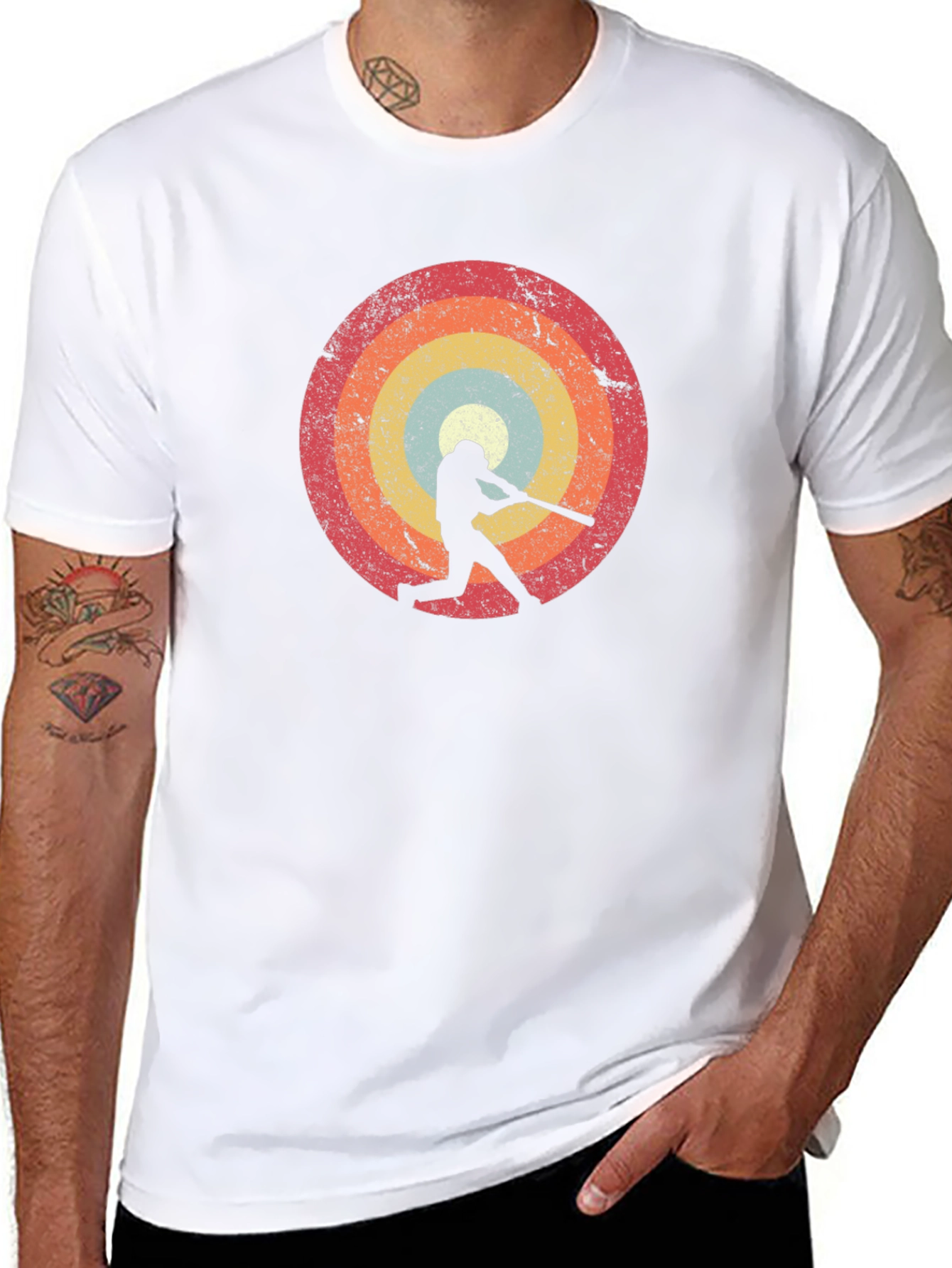 Retro Baseball Silhouette T-Shirt