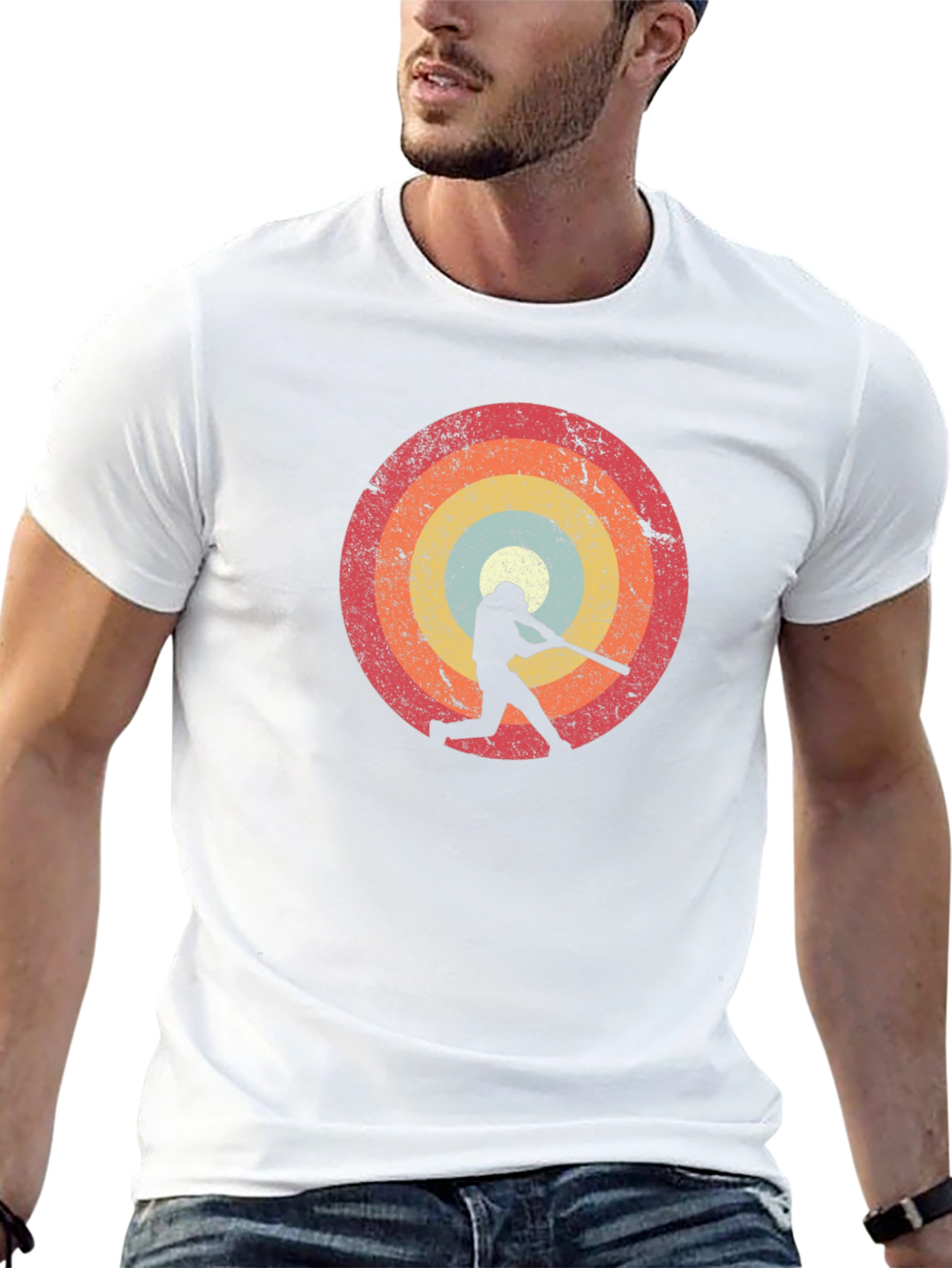 Retro Baseball Silhouette T-Shirt