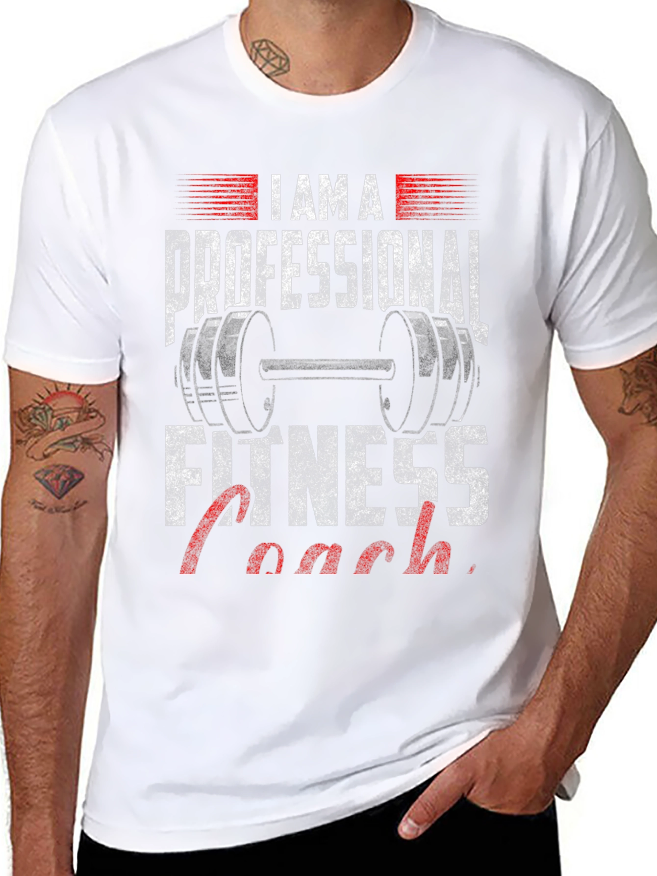 Fitness Coach Graphic Tee - Professional Design