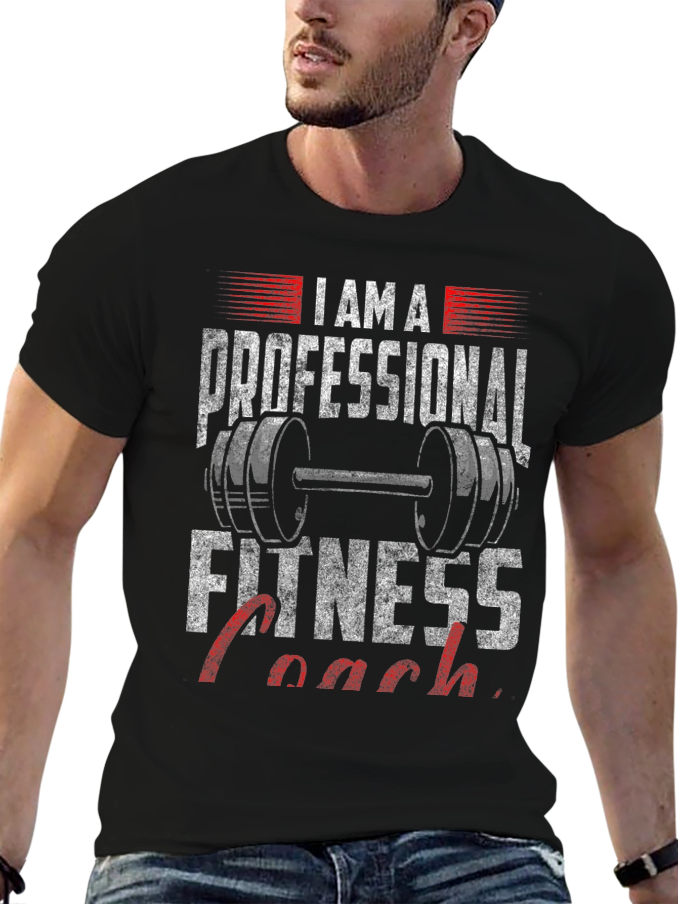 Fitness Coach Graphic Tee - Professional Design