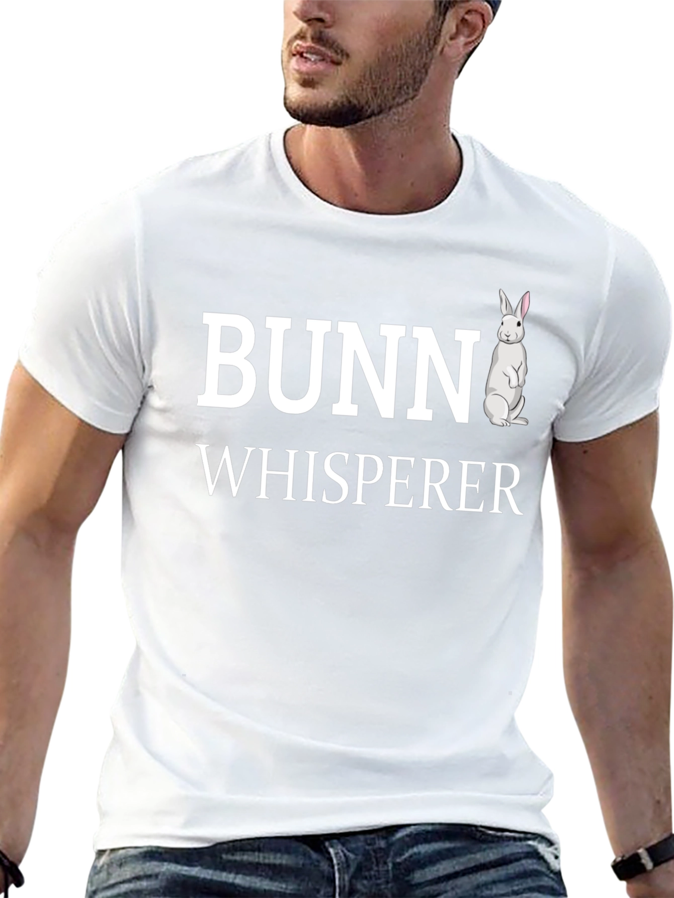 Bunny Whisperer Graphic T-Shirt - Black