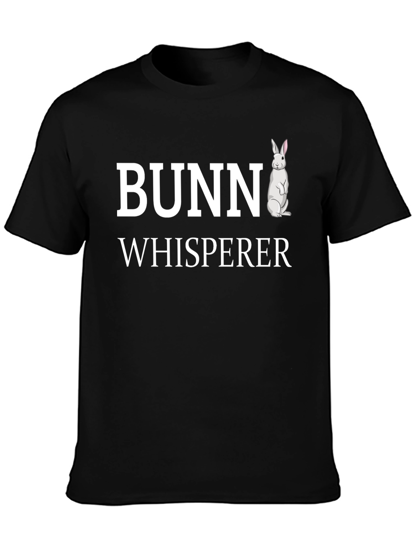 Bunny Whisperer Graphic T-Shirt - Black