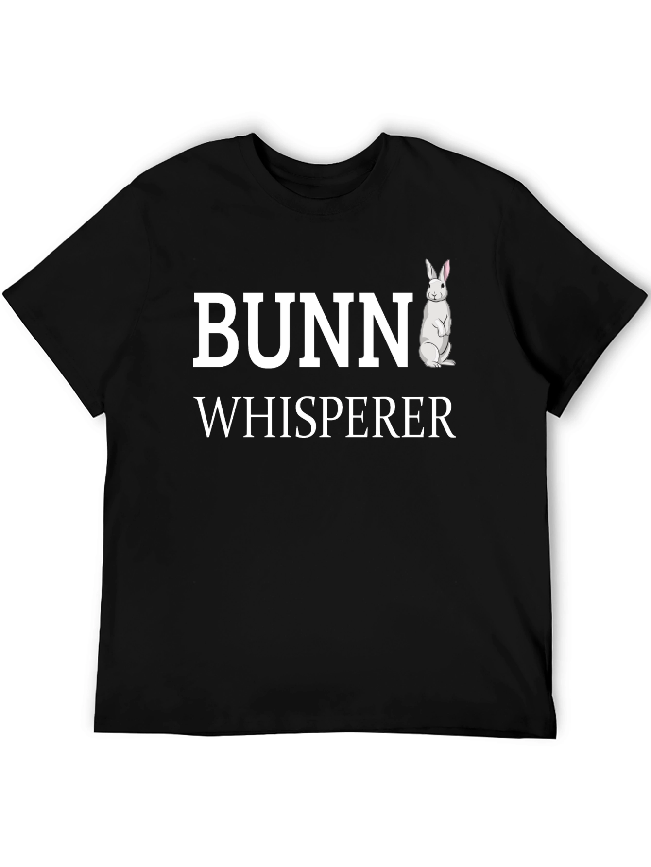 Bunny Whisperer Graphic T-Shirt - Black