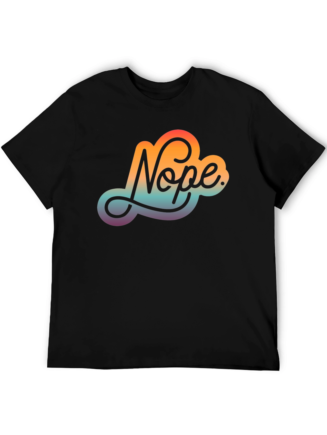 Nope Gradient T-Shirt - Express Your Disapproval