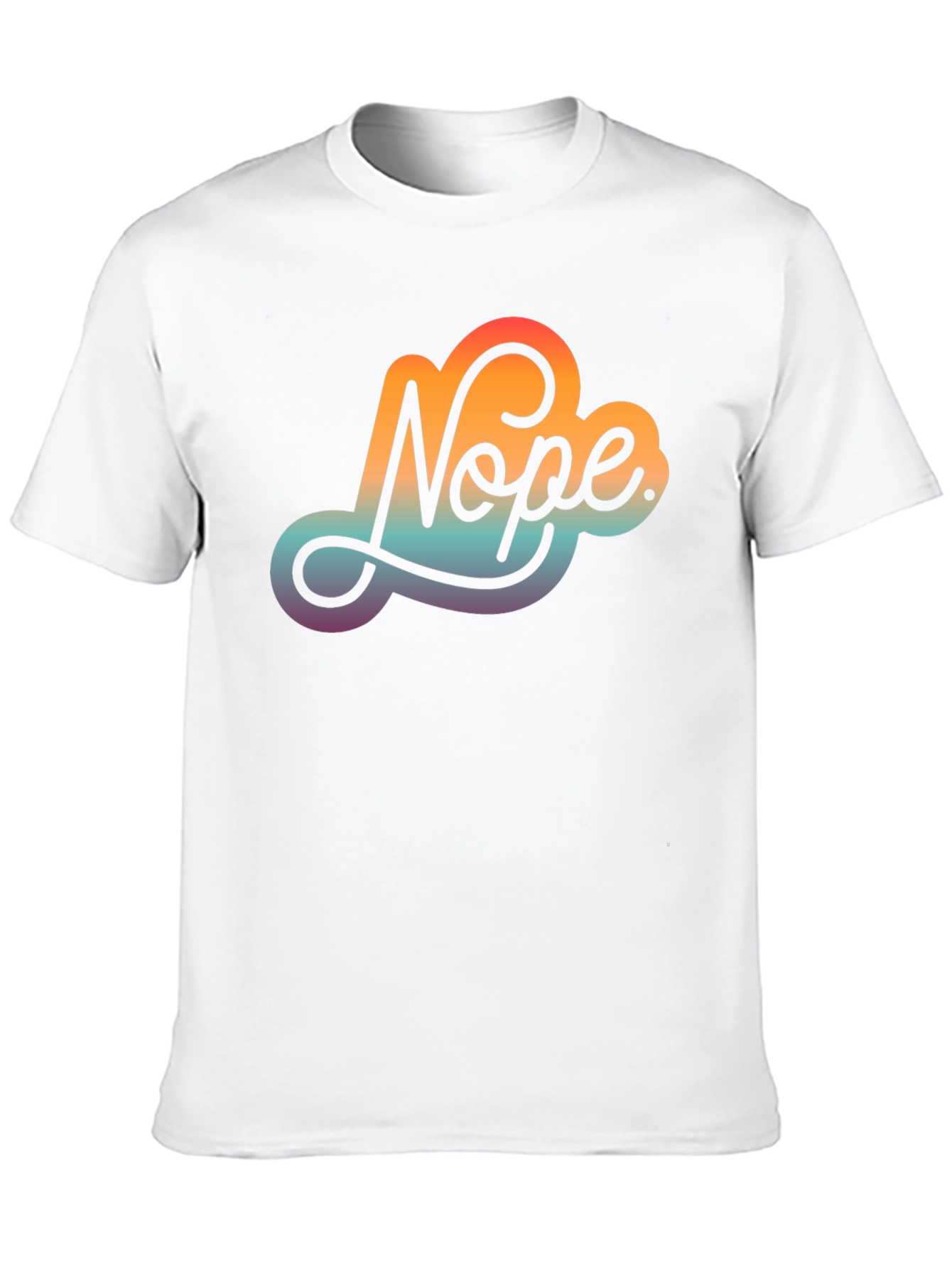 Nope Gradient T-Shirt - Express Your Disapproval