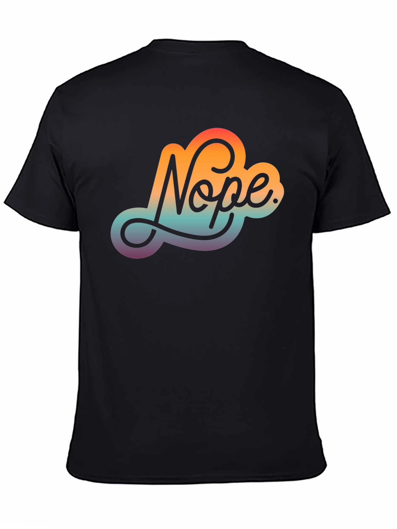 Nope Gradient T-Shirt - Express Your Disapproval