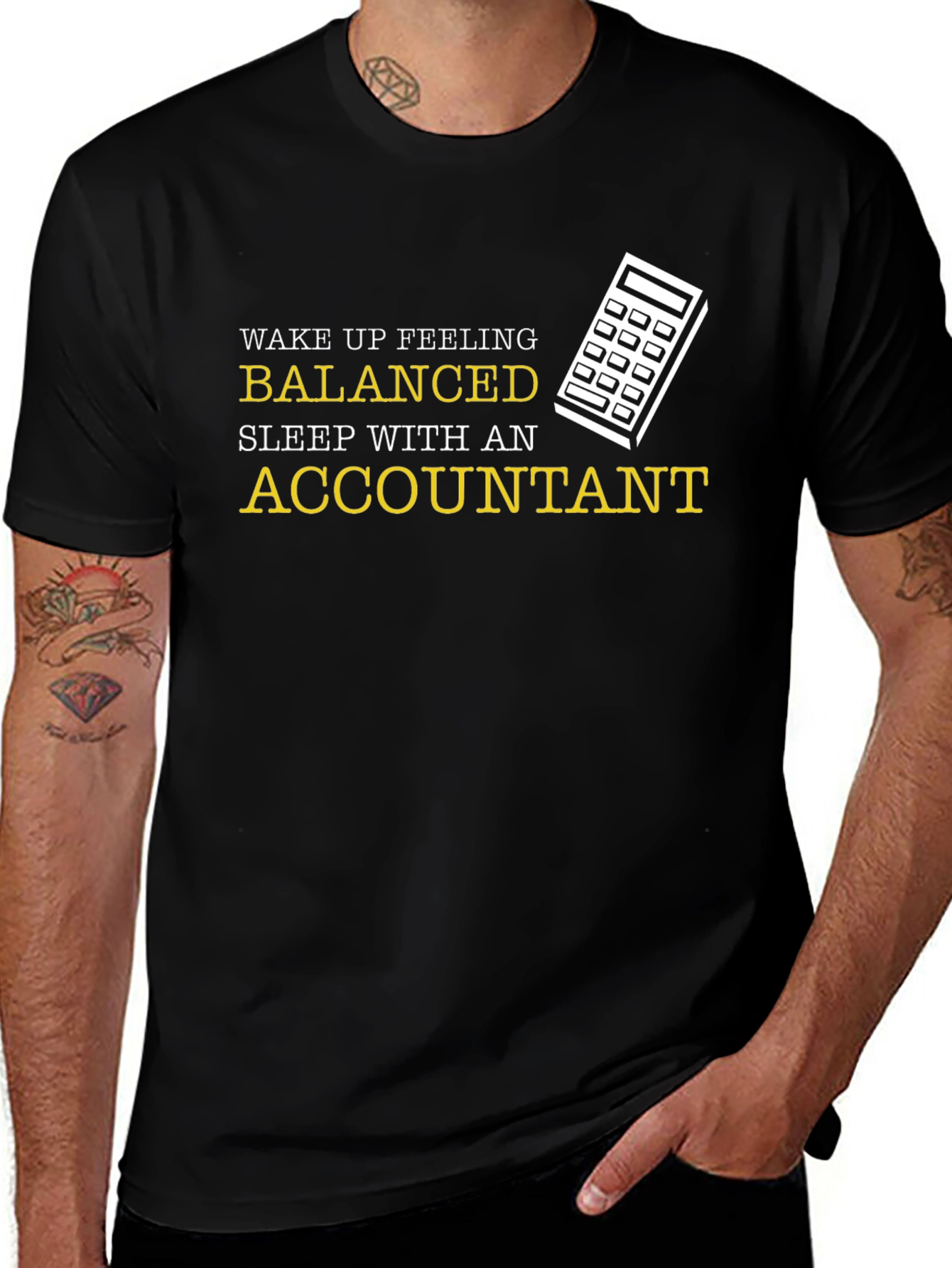 Balanced Accountant Graphic T-Shirt