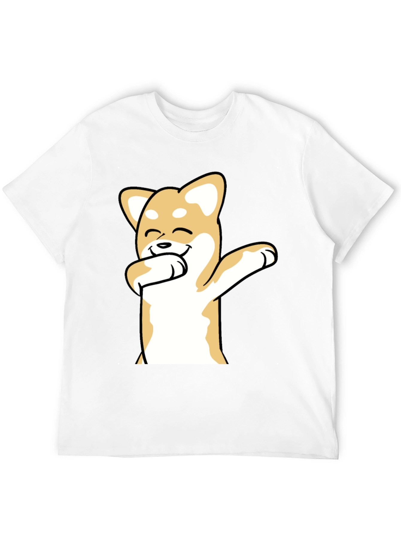 Dabbing Doge Graphic Tee - Black