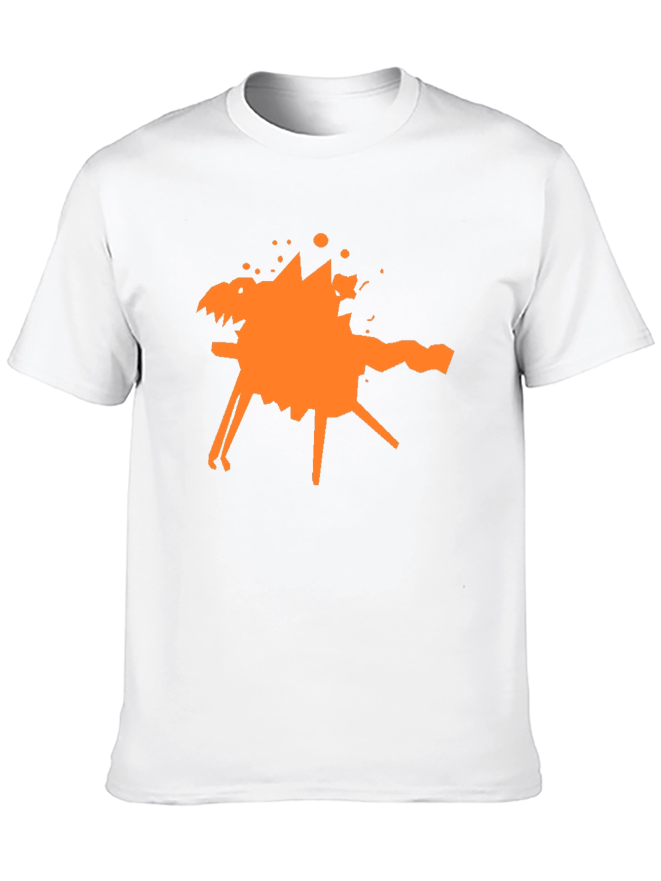 Abstract Graphic Tee - Stylish Black Cotton T-Shirt