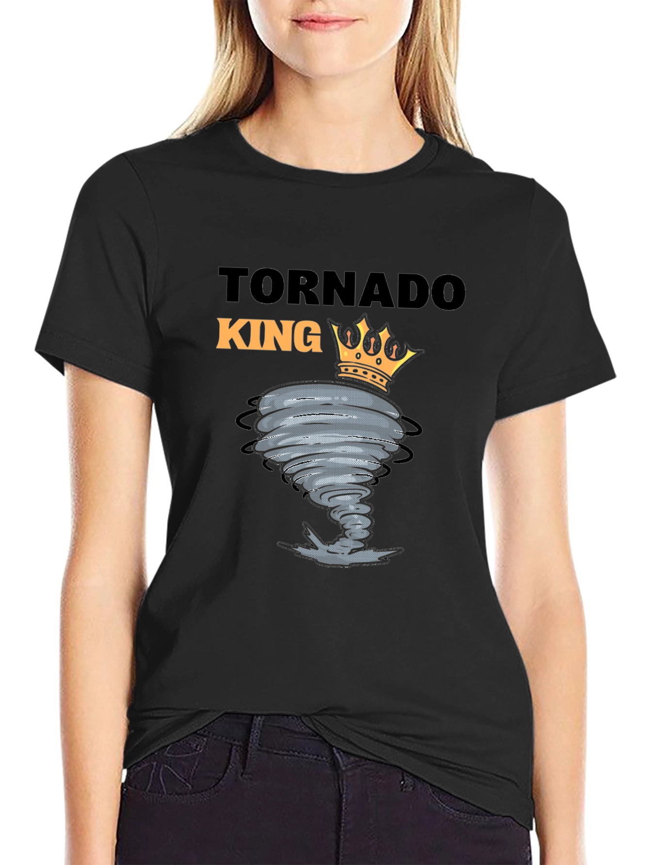 Tornado King Graphic Tee - Black