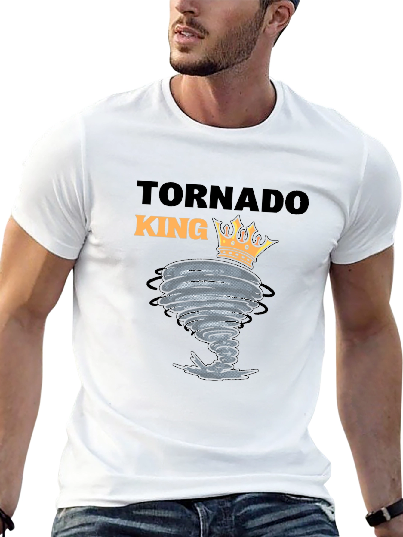 Tornado King Graphic Tee - Black