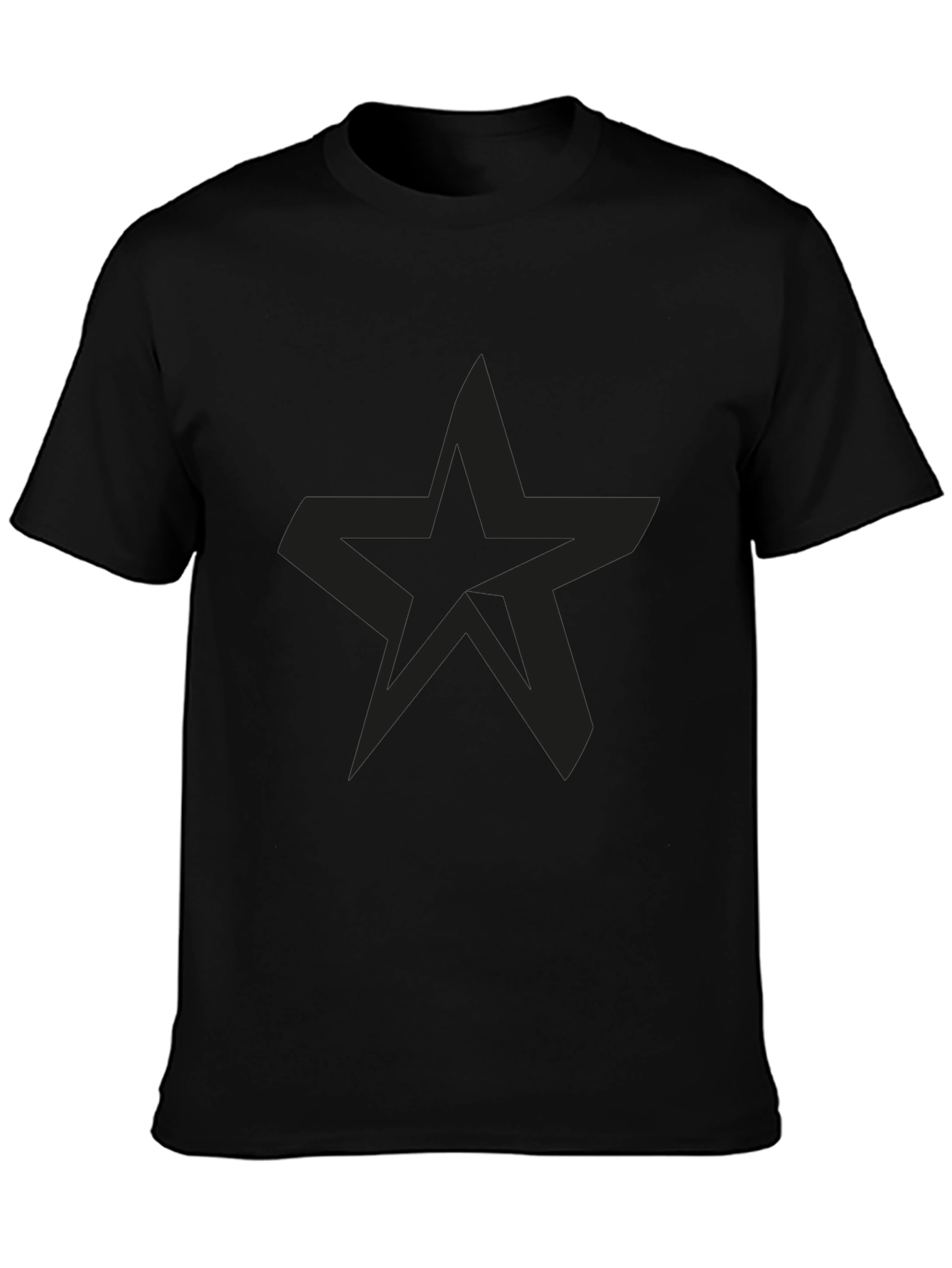 Black Star Graphic Mens T-Shirt