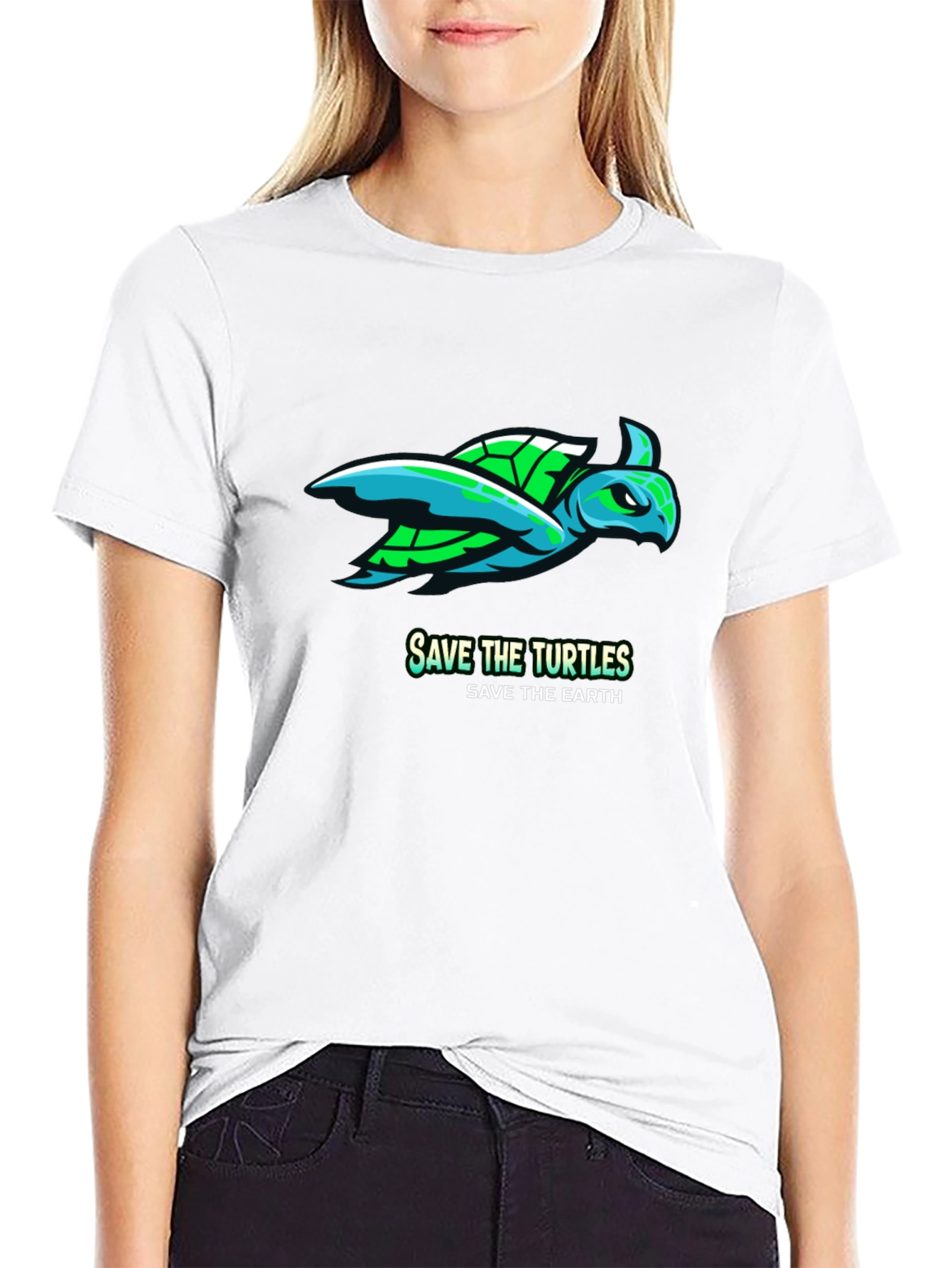 Save the Turtles Graphic Tee - Earth Friendly