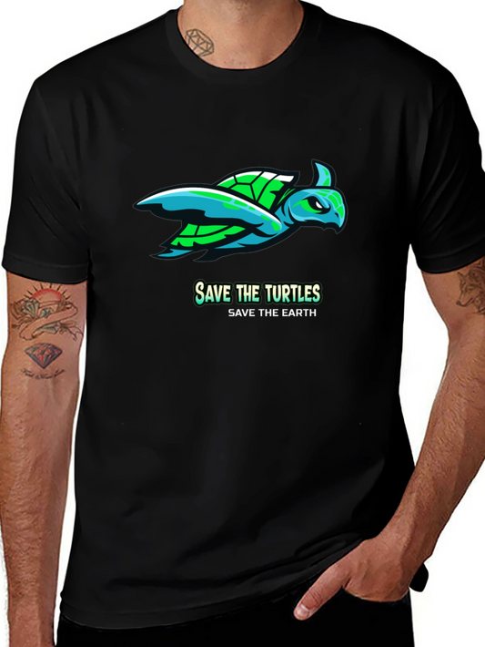 Save the Turtles Graphic Tee - Earth Friendly