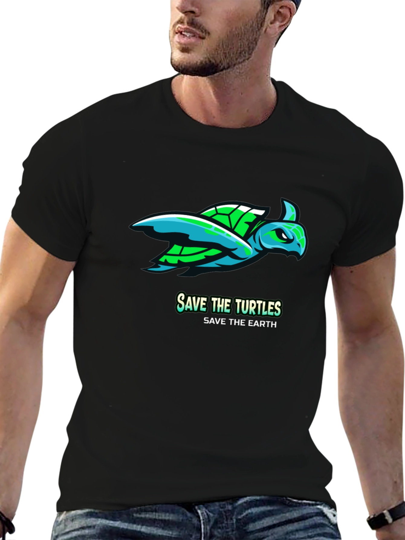 Save the Turtles Graphic Tee - Earth Friendly