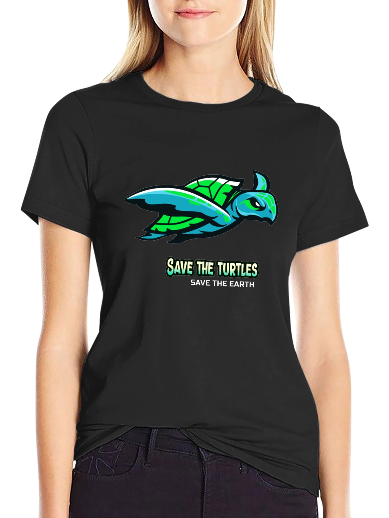 Save the Turtles Graphic Tee - Earth Friendly