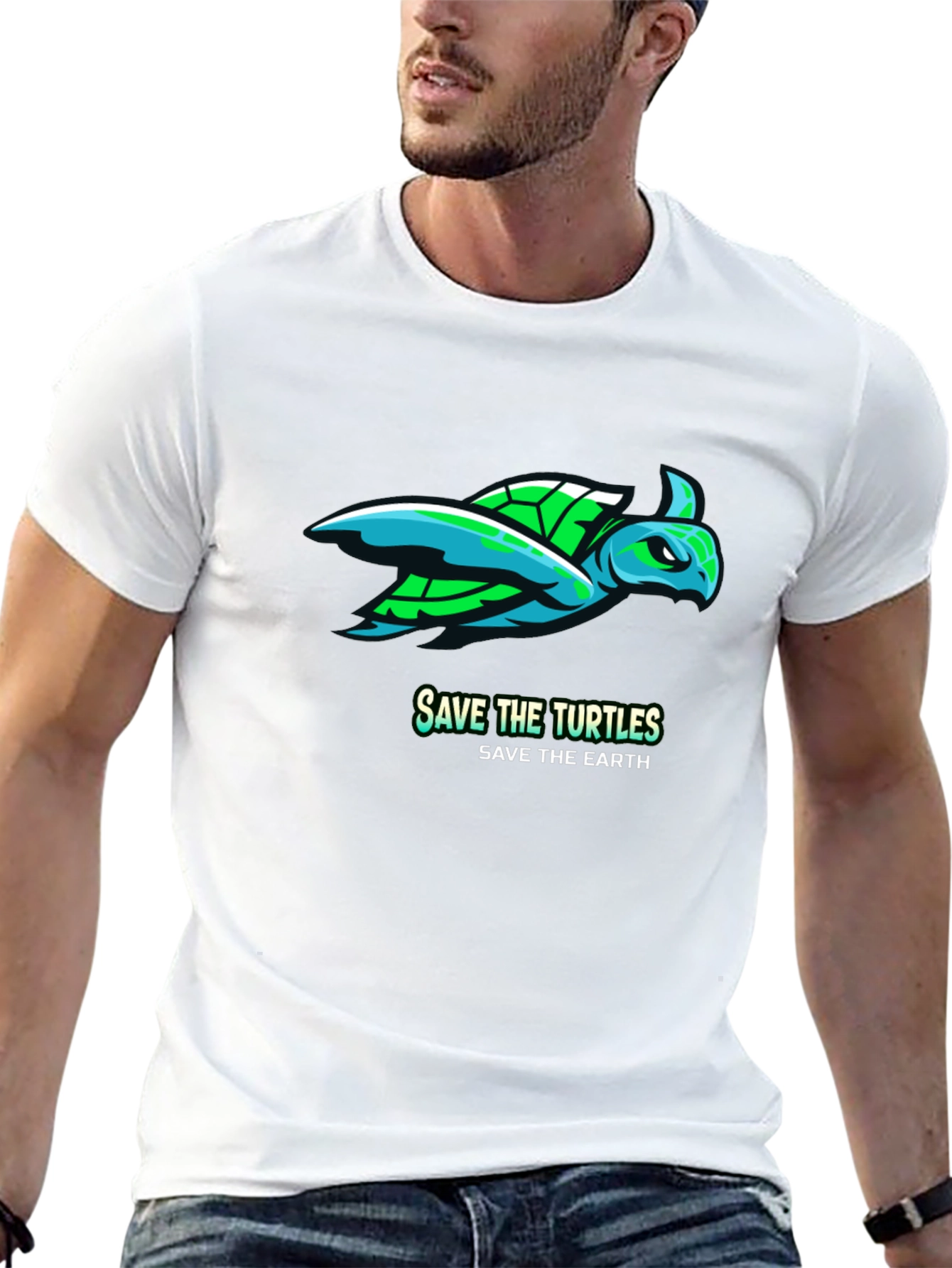 Save the Turtles Graphic Tee - Earth Friendly