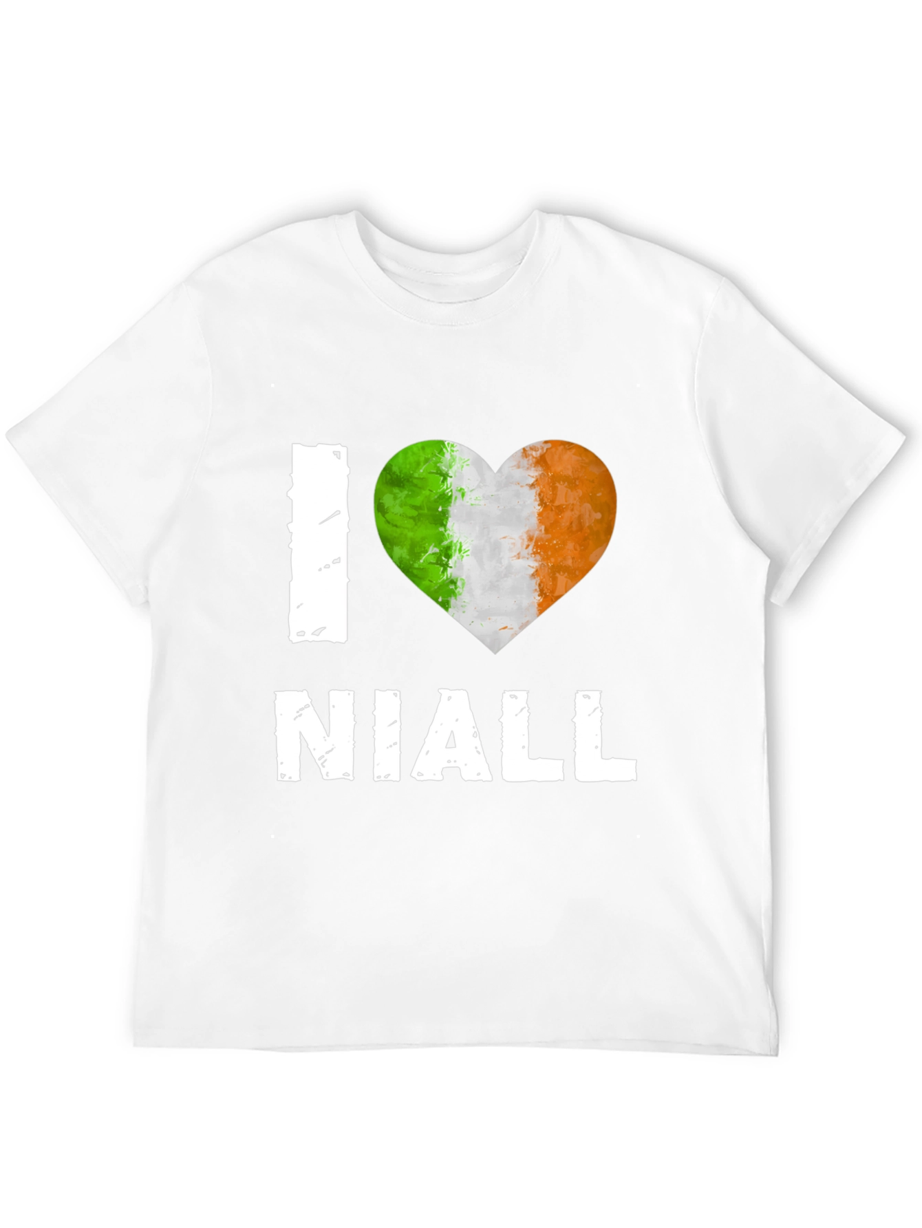I Heart Niall - Irish Flag Heart T-Shirt