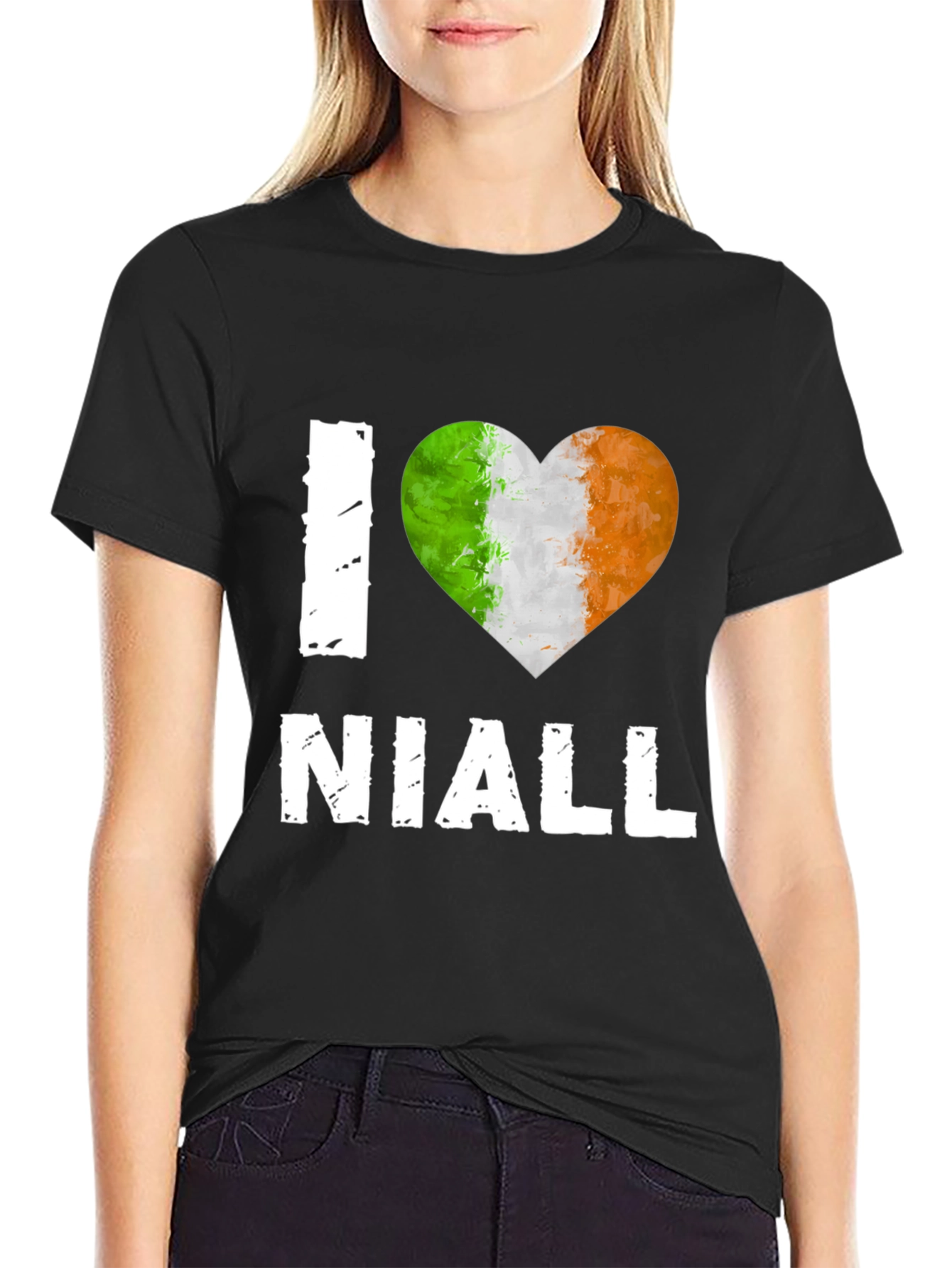 I Heart Niall - Irish Flag Heart T-Shirt