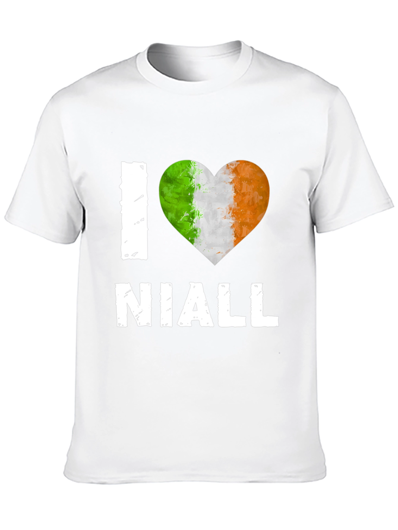I Heart Niall - Irish Flag Heart T-Shirt