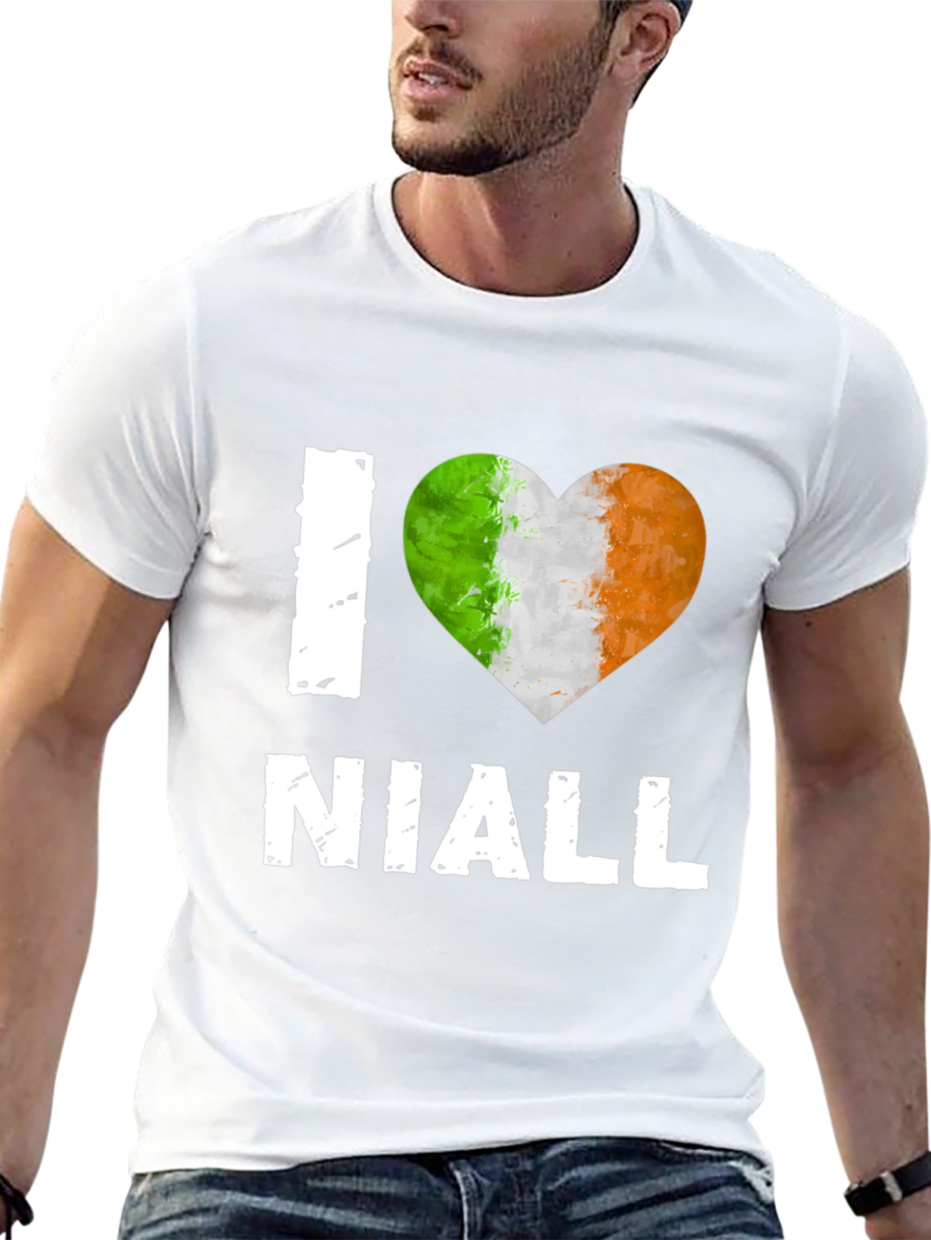 I Heart Niall - Irish Flag Heart T-Shirt