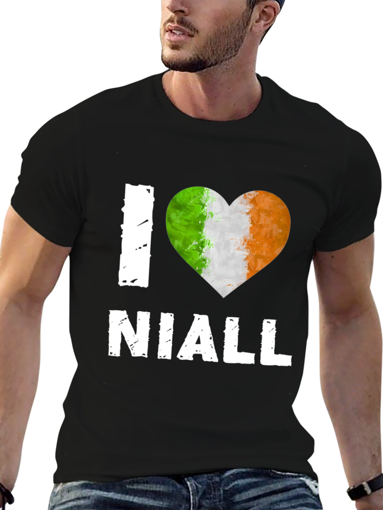 I Heart Niall - Irish Flag Heart T-Shirt