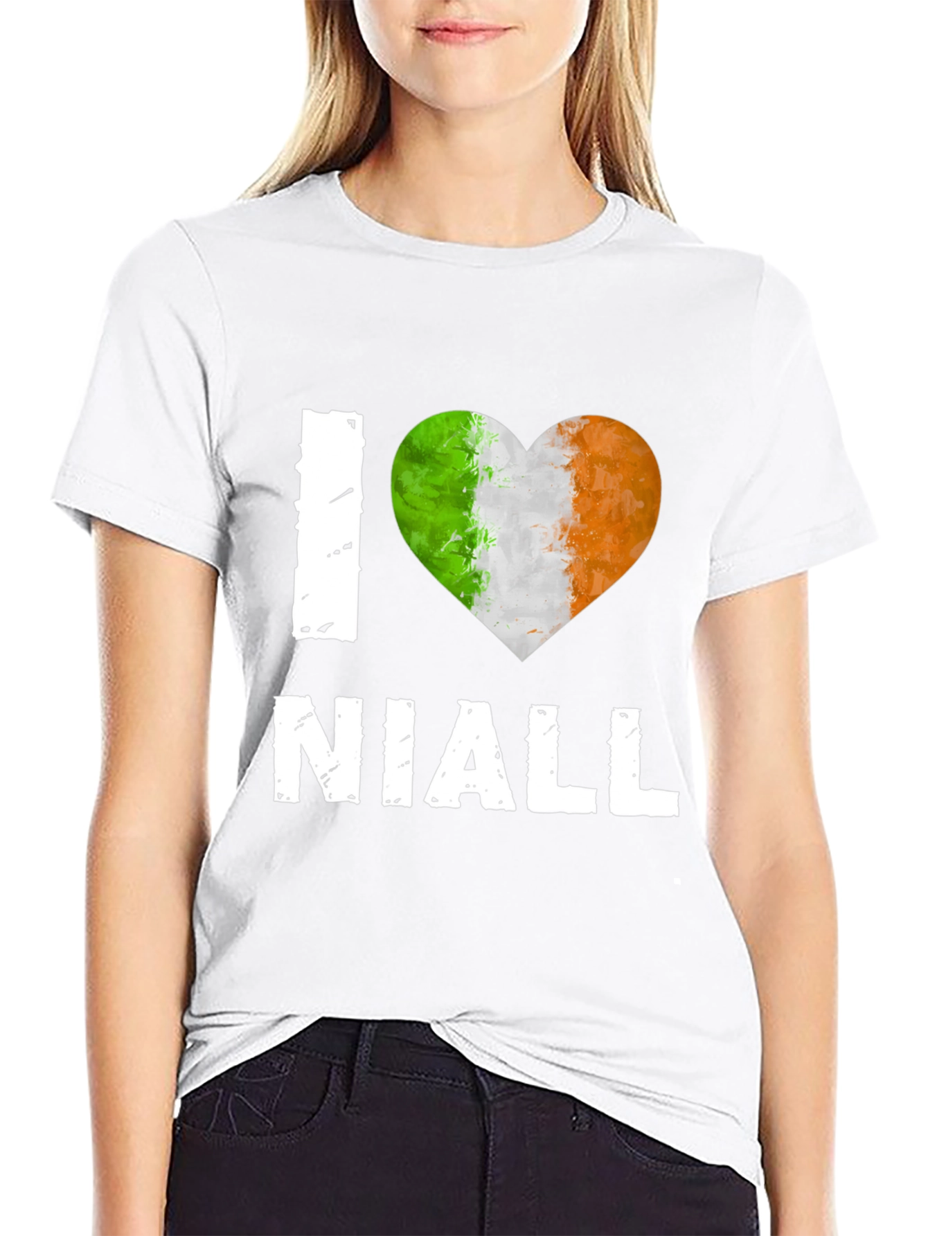 I Heart Niall - Irish Flag Heart T-Shirt