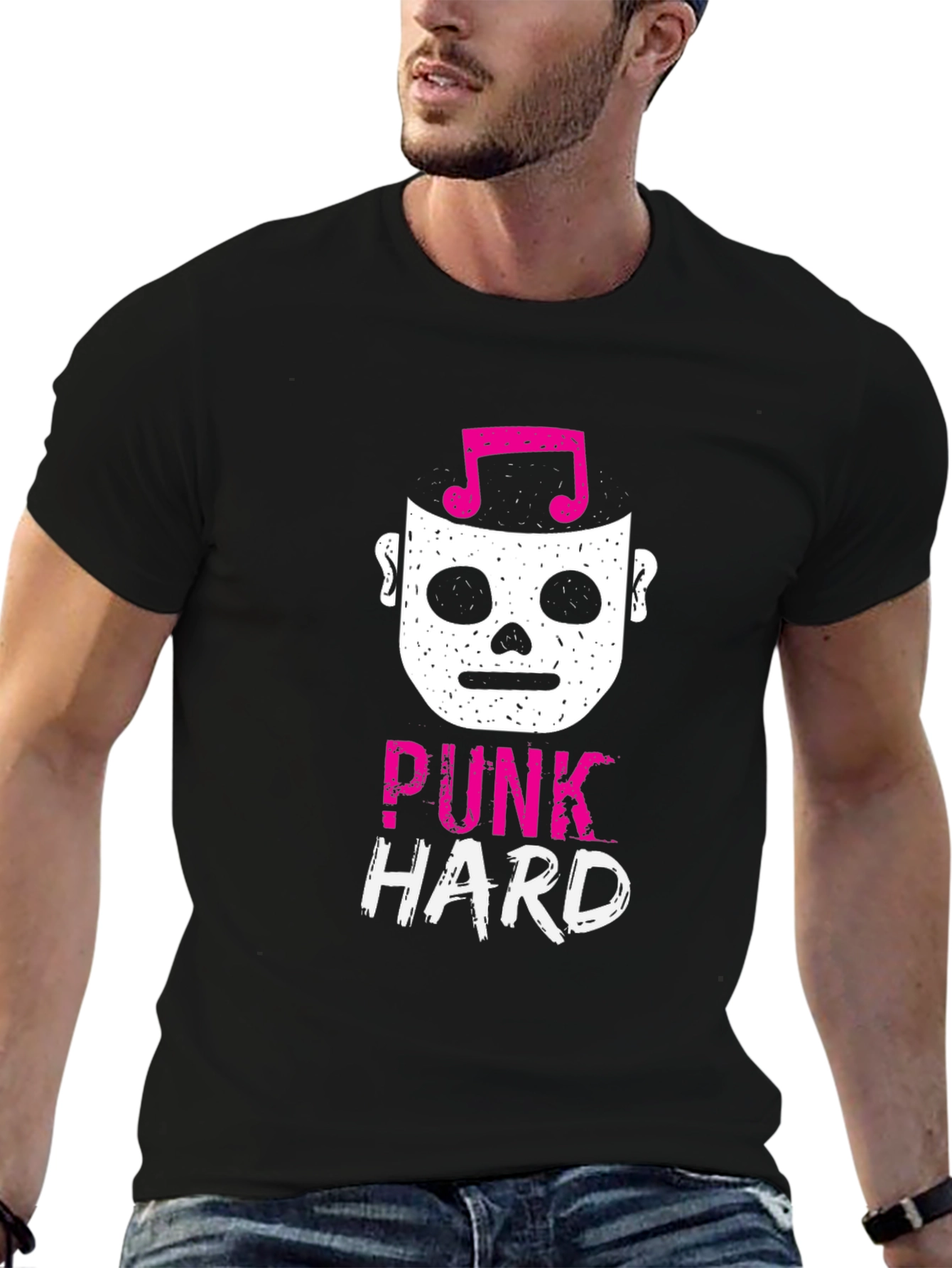 Punk Hard Graphic Tee - Music Lover T-Shirt