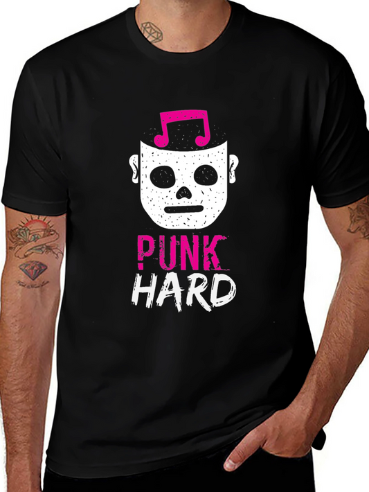 Punk Hard Graphic Tee - Music Lover T-Shirt